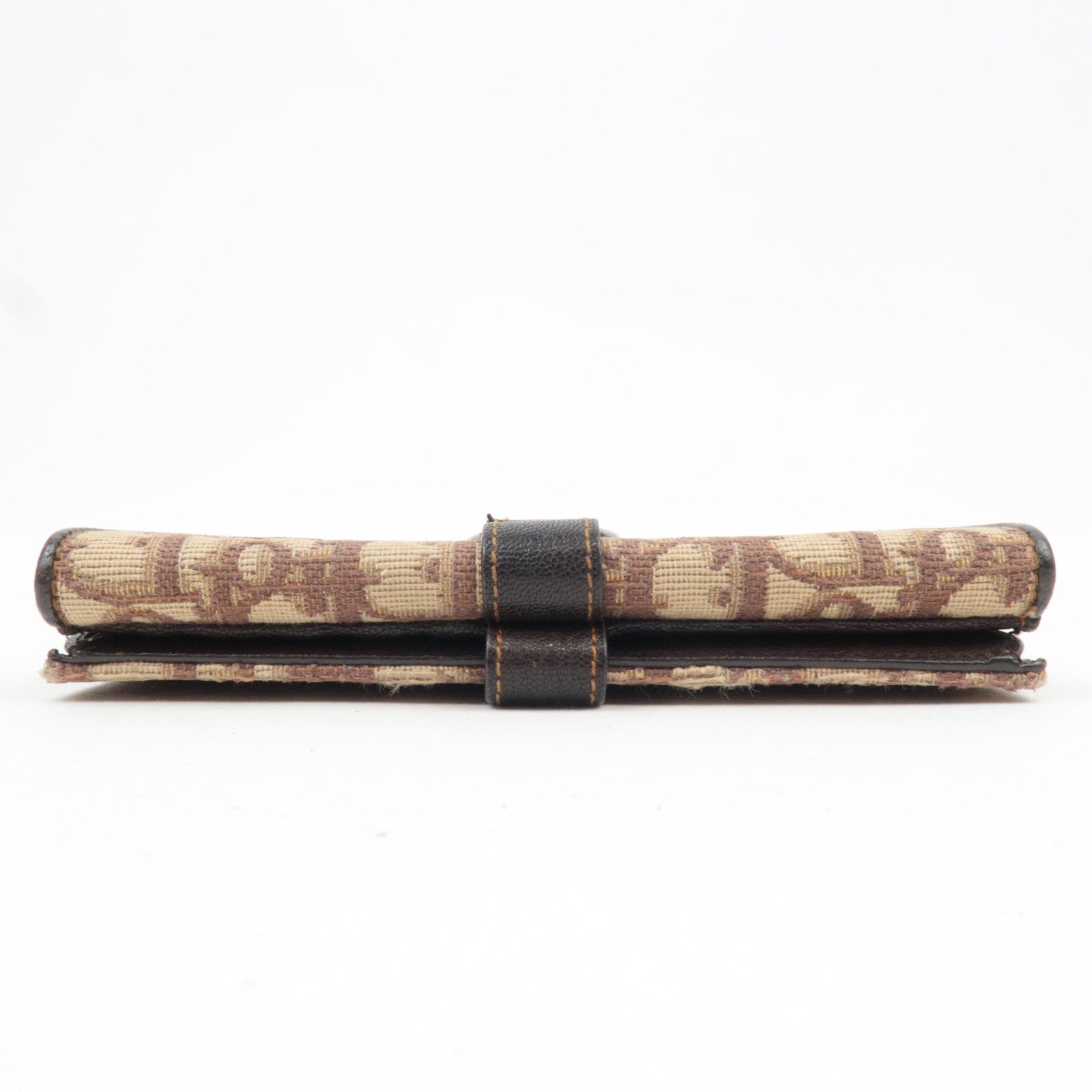 Christian Dior Trotter Double Hook Wallet Beige