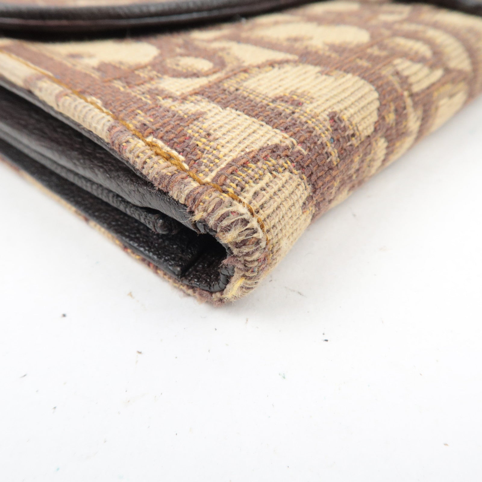 Christian Dior Trotter Double Hook Wallet Beige