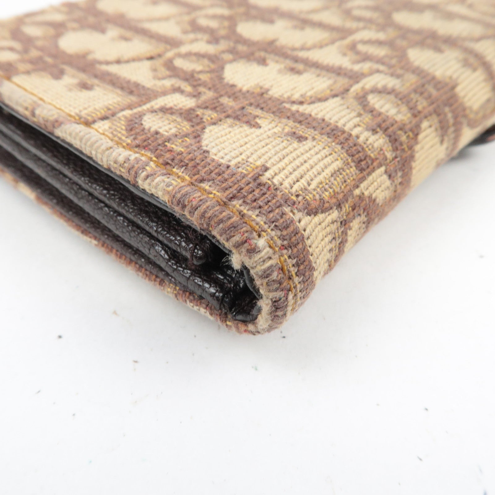 Christian Dior Trotter Double Hook Wallet Beige