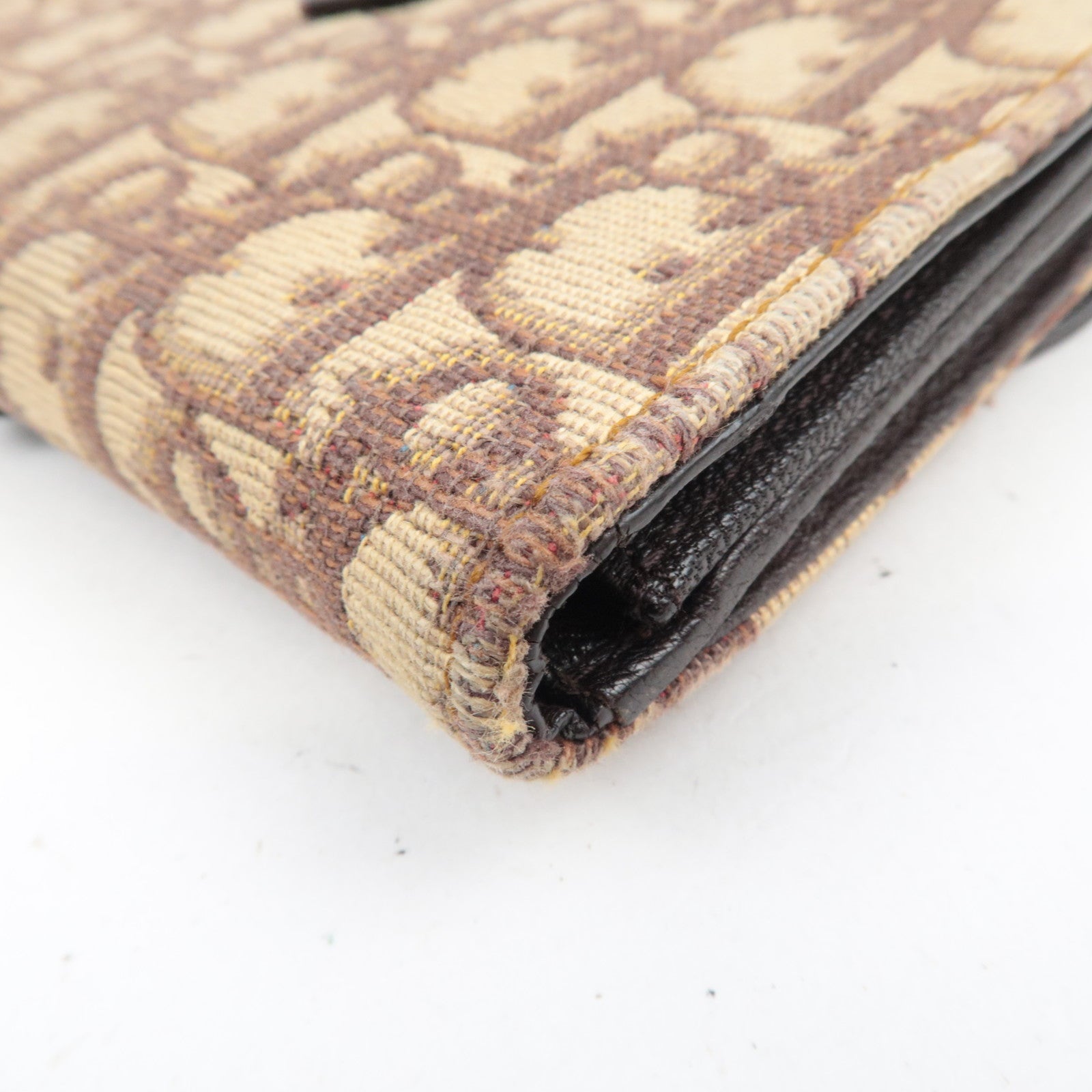 Christian Dior Trotter Double Hook Wallet Beige