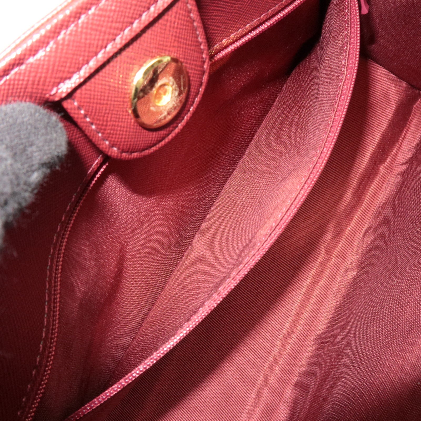 BURBERRY Nova Plaid East West Handbag Beige Bordeaux