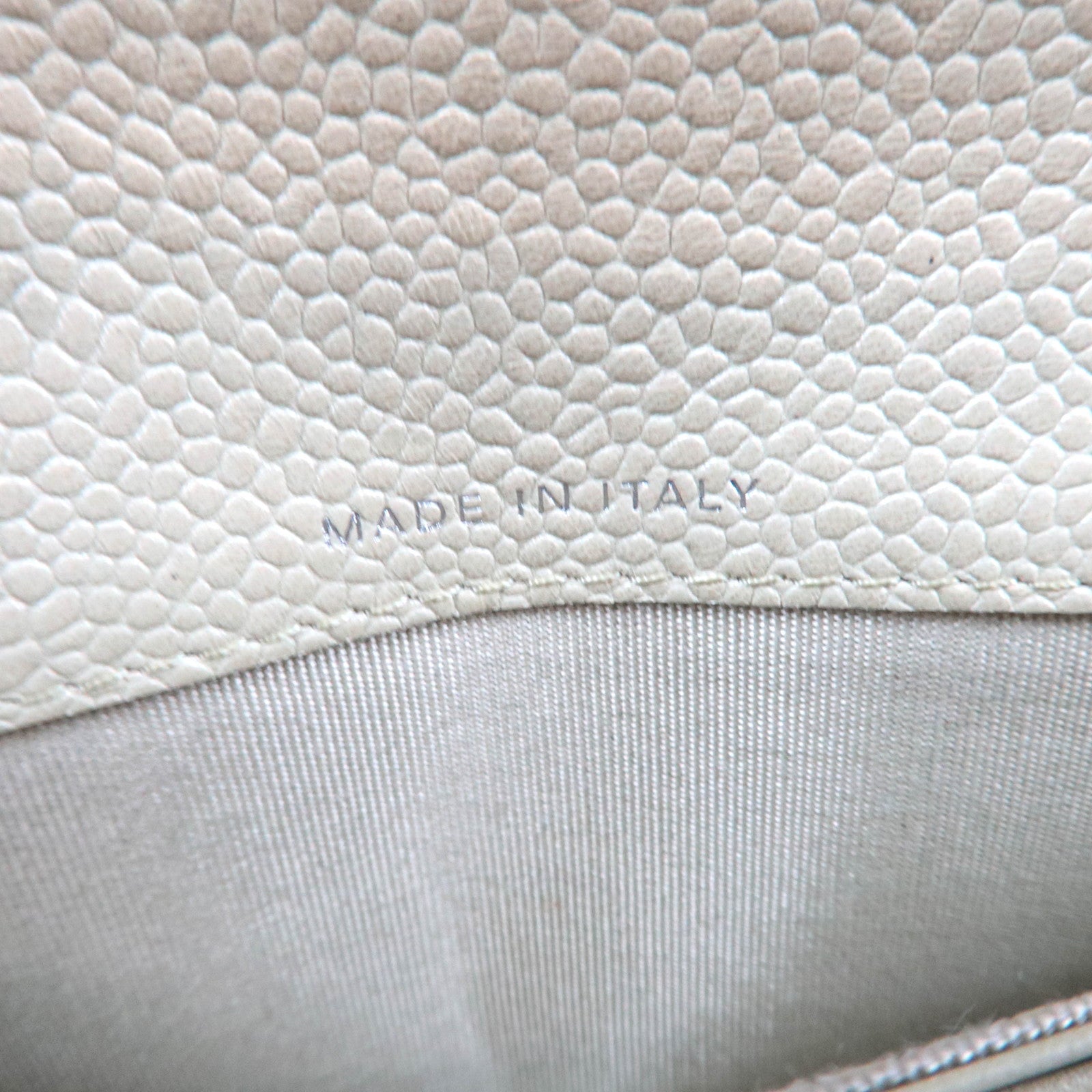 CHANEL Camellia Wallet Caviarskin Light Green 30567831