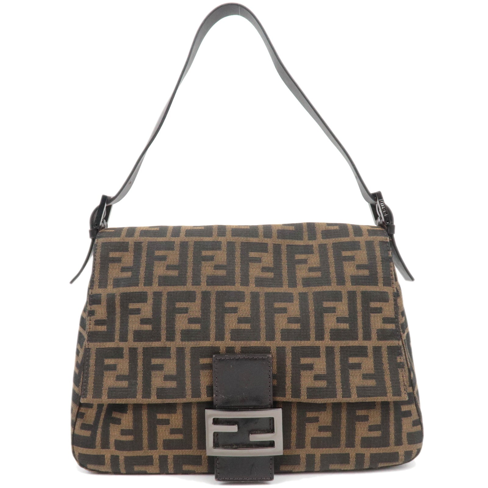 FENDI Zucca Mamma Baguette Shoulder Bag 8BR00186292