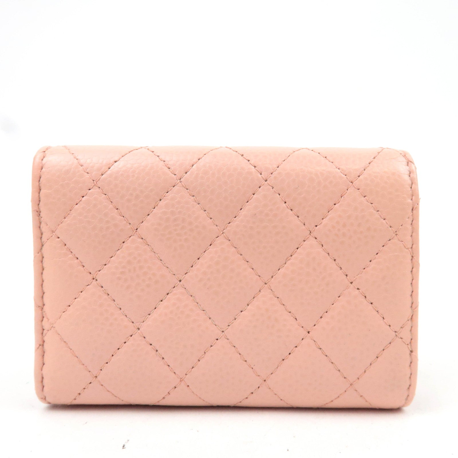 CHANEL Boy Chanel Wallet Caviarskin Pink