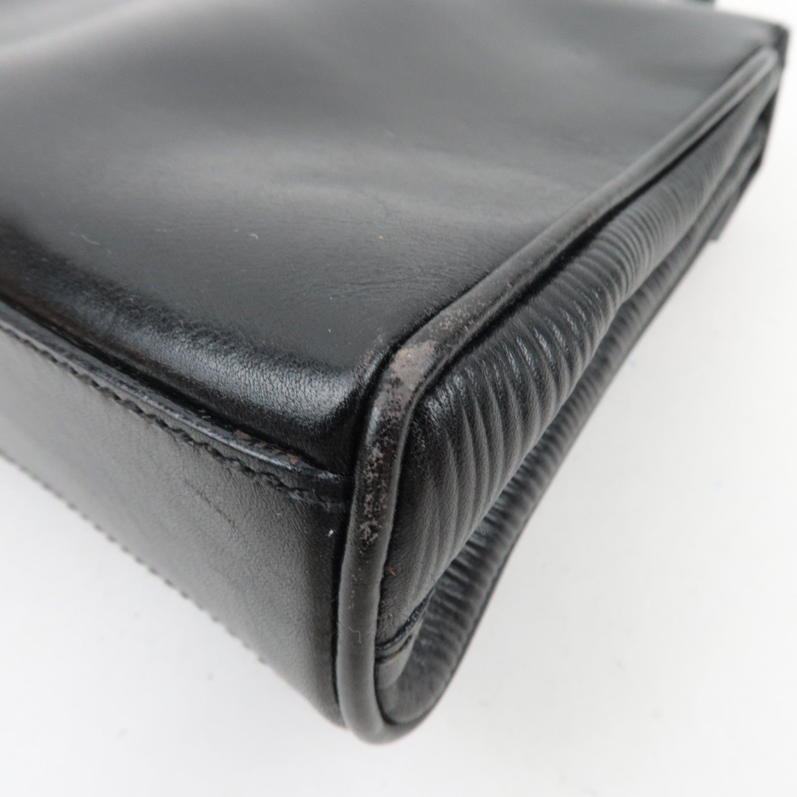 FENDI Small Leather Handbag Black 11652