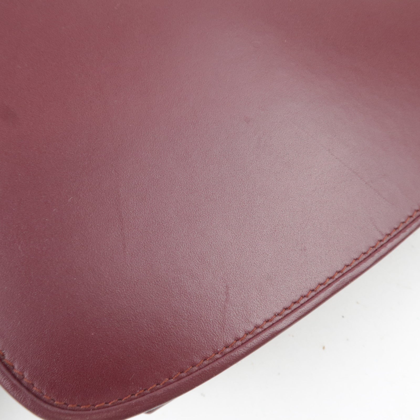 Cartier Must Line Leather Shoulder Bag Bordeaux