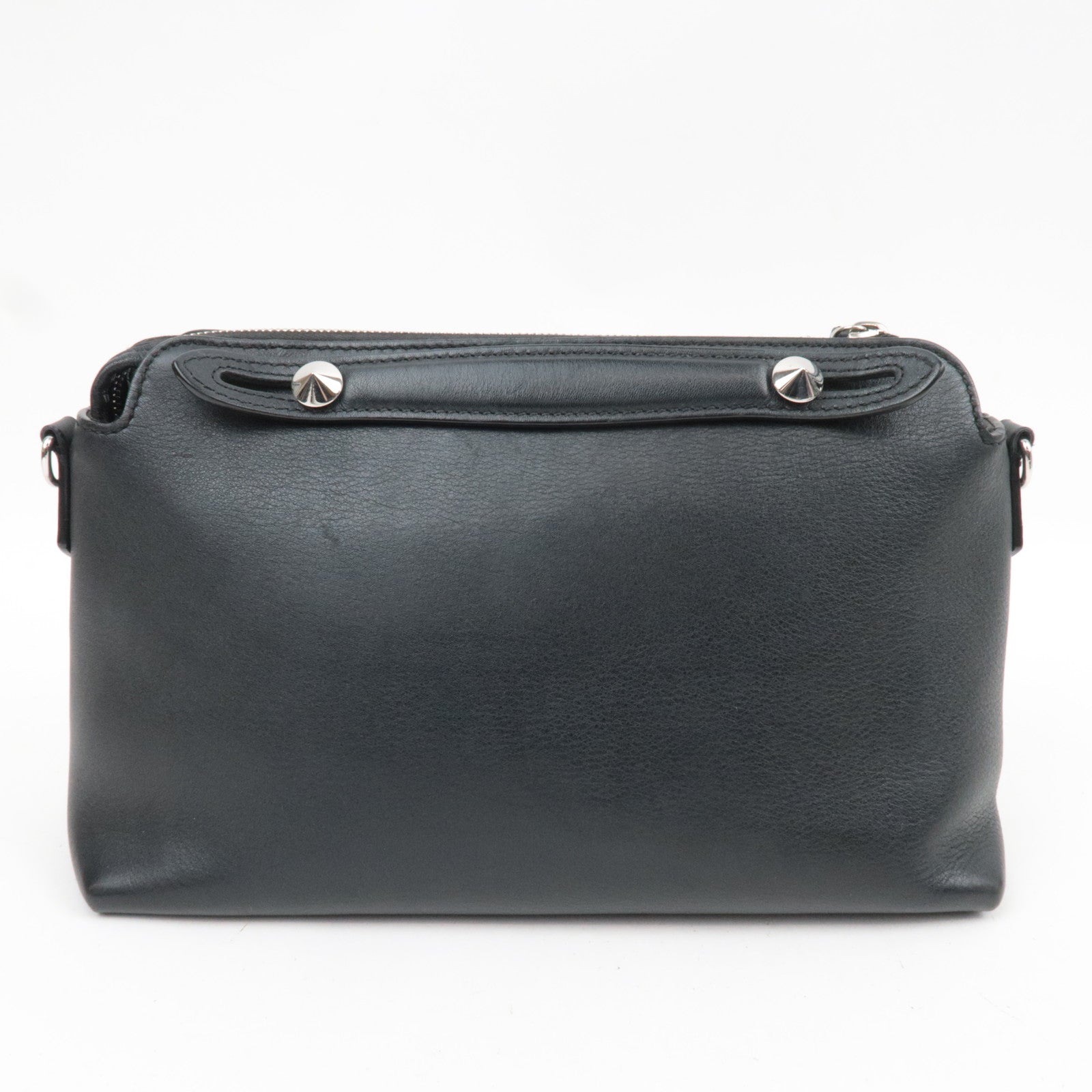 FENDI By The Way Medium Calf Skin 2Way Shoulder Bag Black