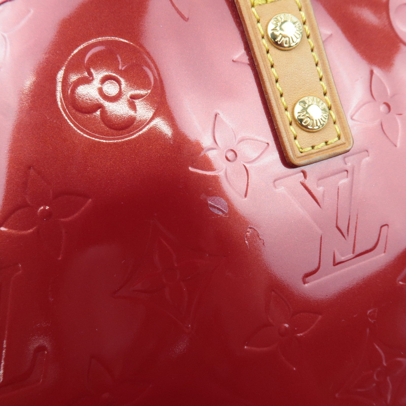 Louis Vuitton Monogram Vernis Reade PM Hand Bag Pomme D'Amour M91990