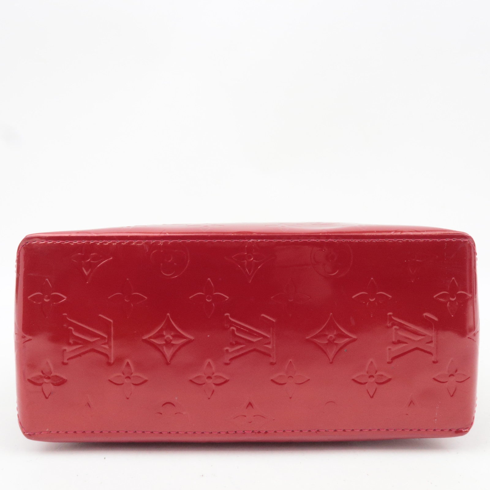 Louis Vuitton Monogram Vernis Reade PM Hand Bag Pomme D'Amour M91990