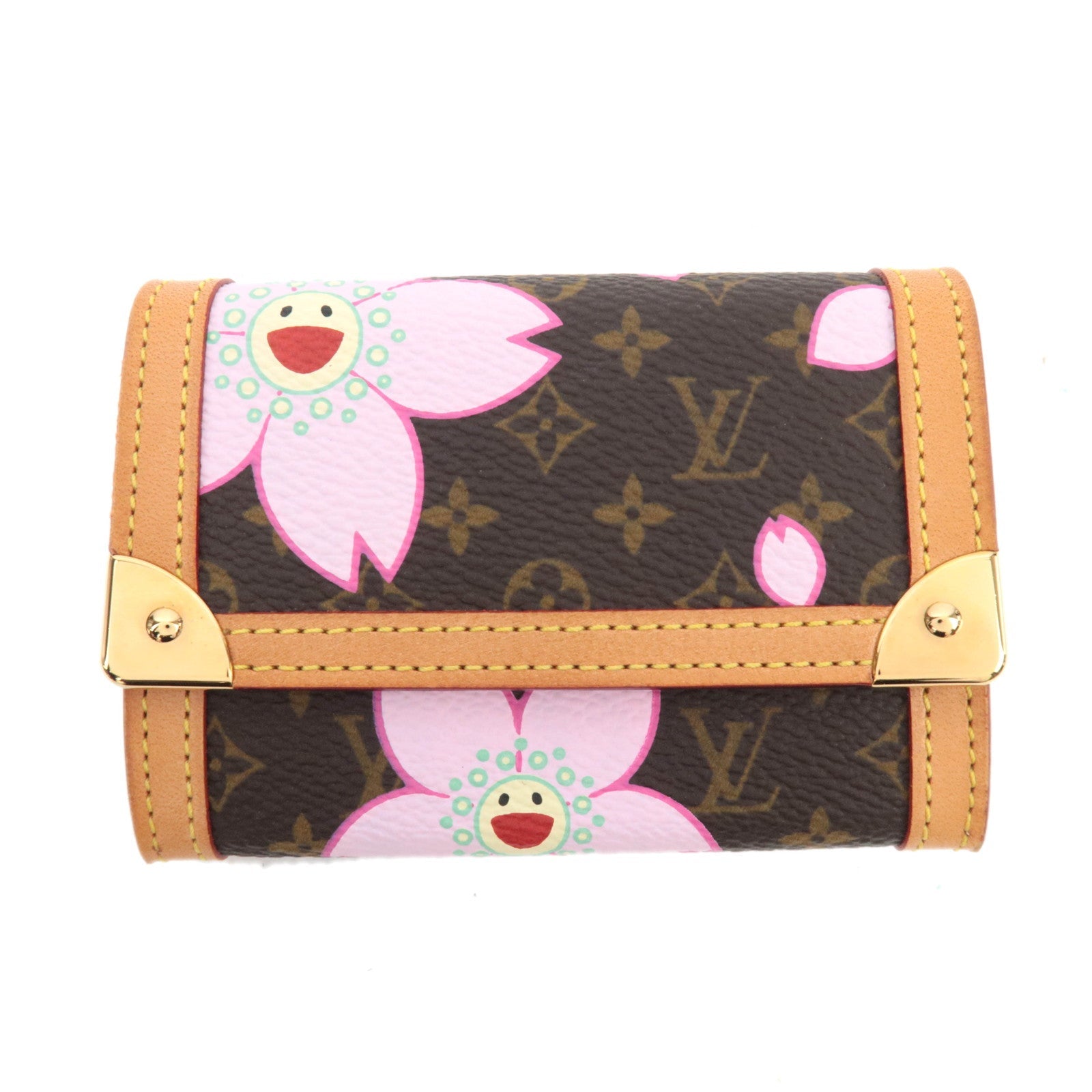 Louis Vuitton Monogram Murakami Cherry Blossom Porte Monnaie Plat Coin Case M9202486422