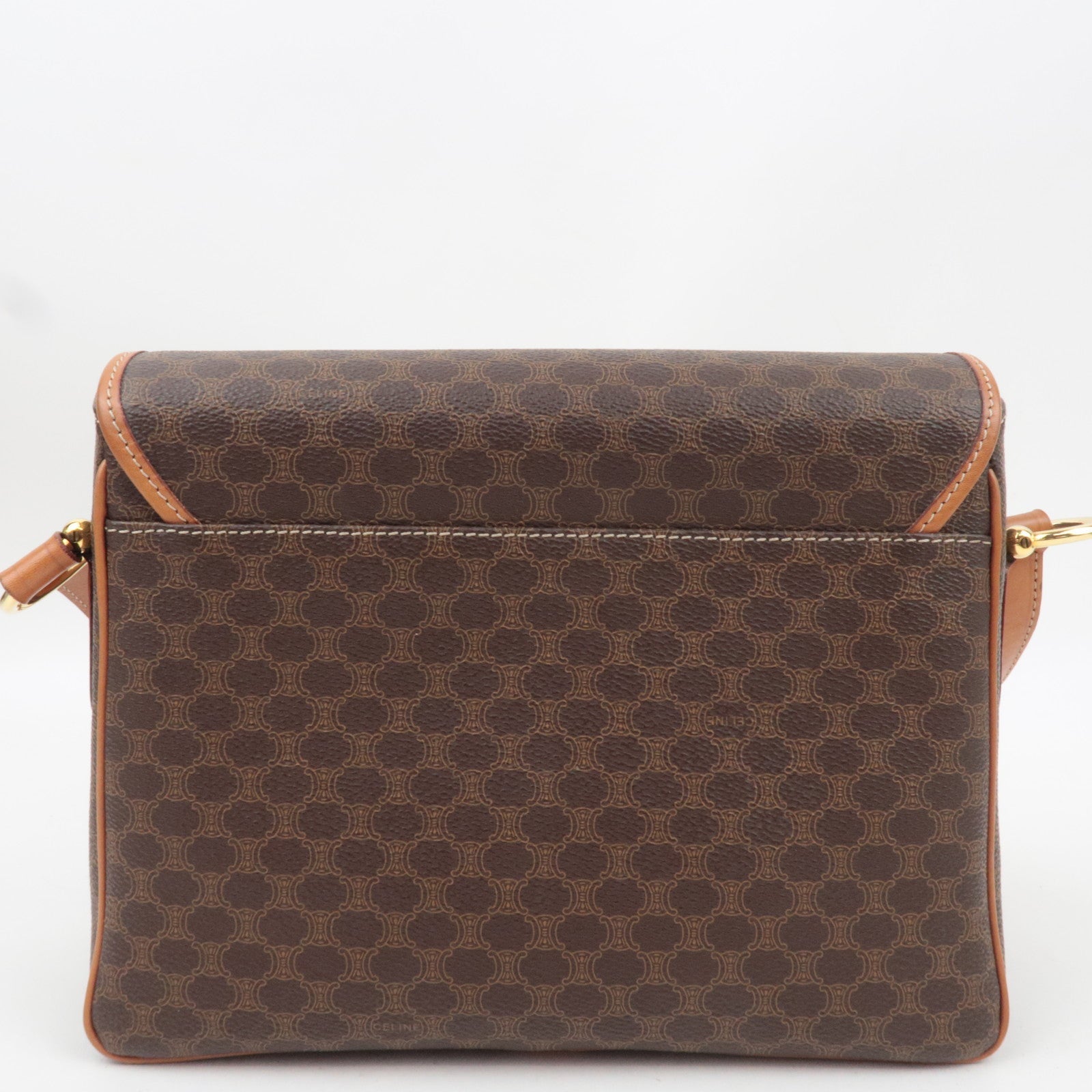 CELINE Macadam Shoulder Bag Brown