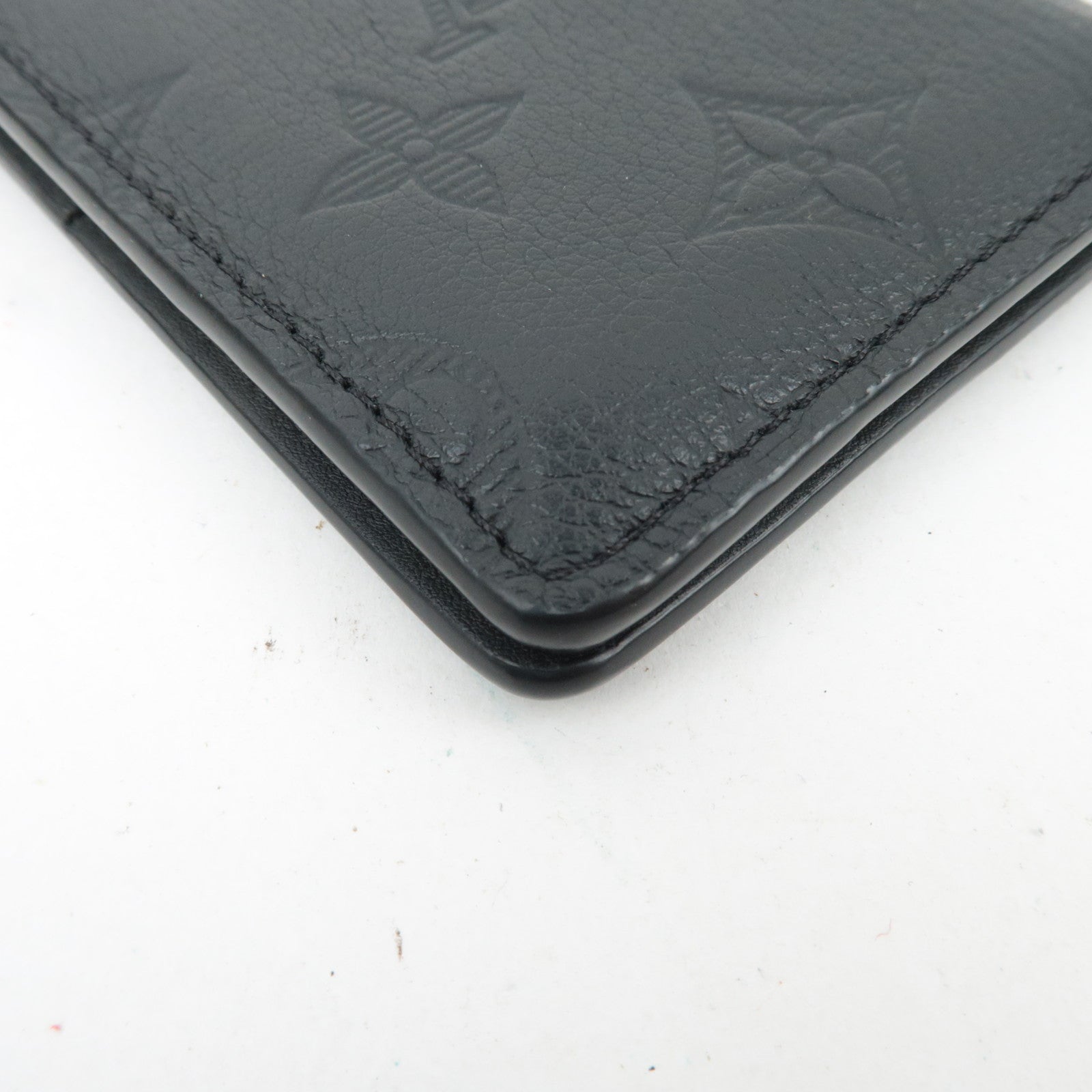 Louis Vuitton Monogram Taurillon Organizer De Poche Card Case Noir M69044