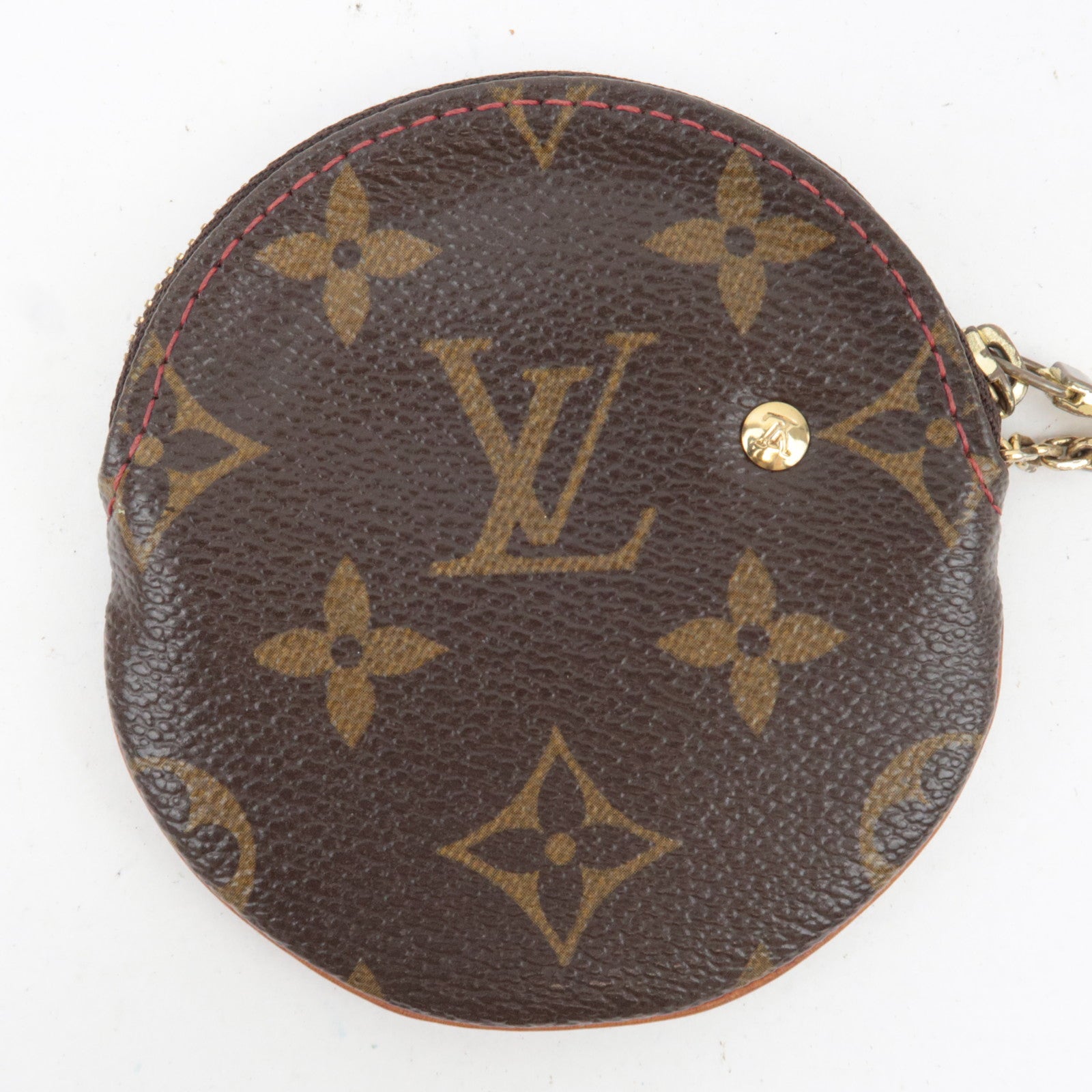 Louis Vuitton Monogram Cherry Porte Monnaie Rond Coin Case M95043