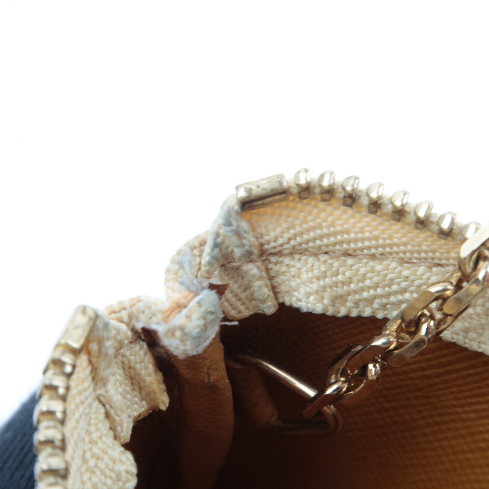 Louis Vuitton Monogram Mini Pochette Cles Coin Case Beige M92438