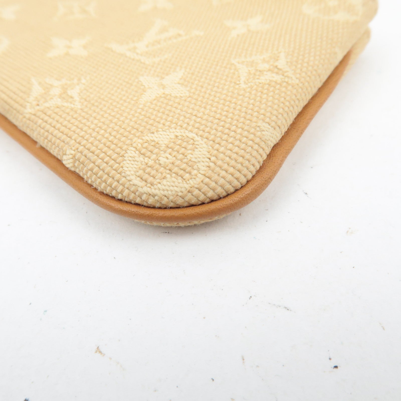 Louis Vuitton Monogram Mini Pochette Cles Coin Case Beige M92438