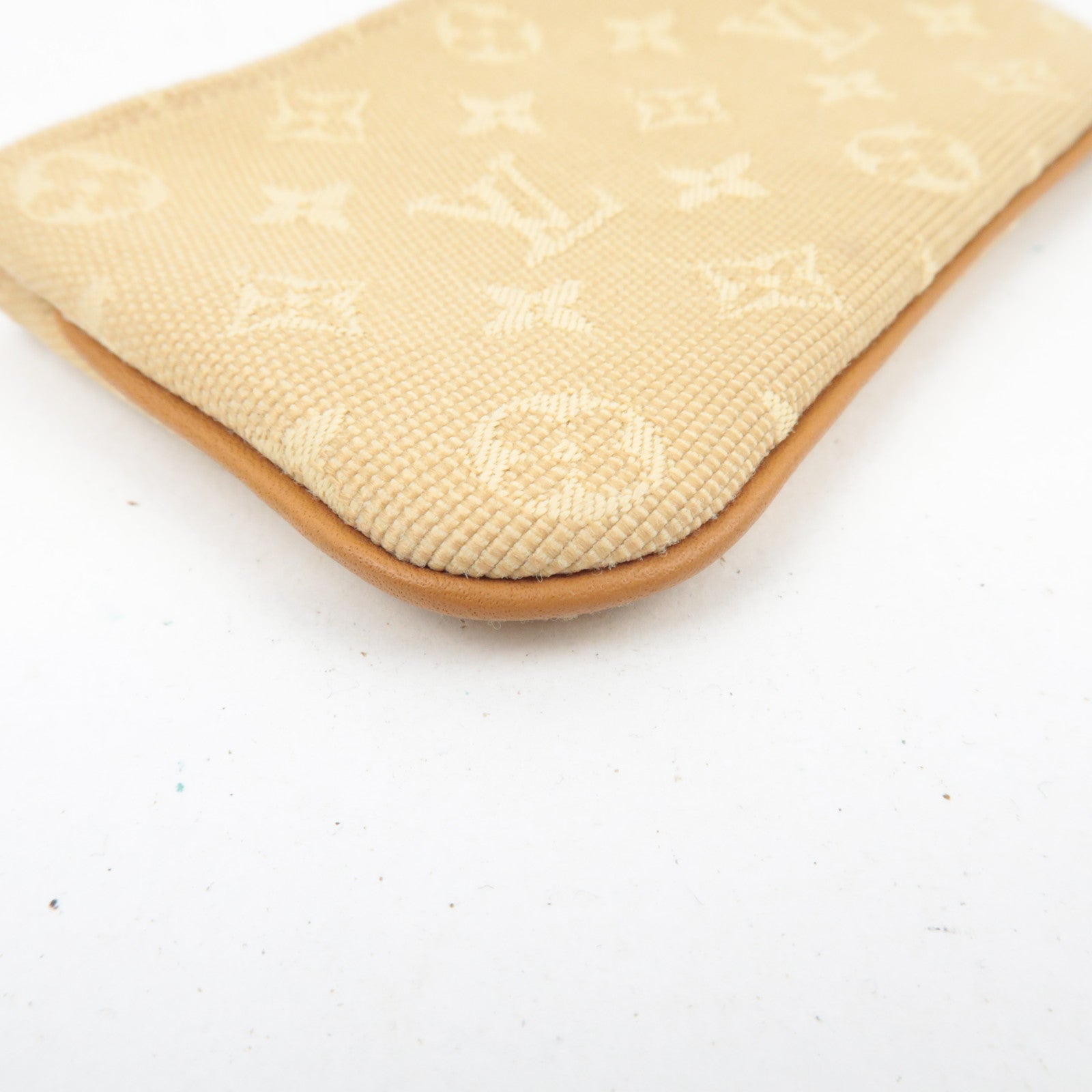 Louis Vuitton Monogram Mini Pochette Cles Coin Case Beige M92438