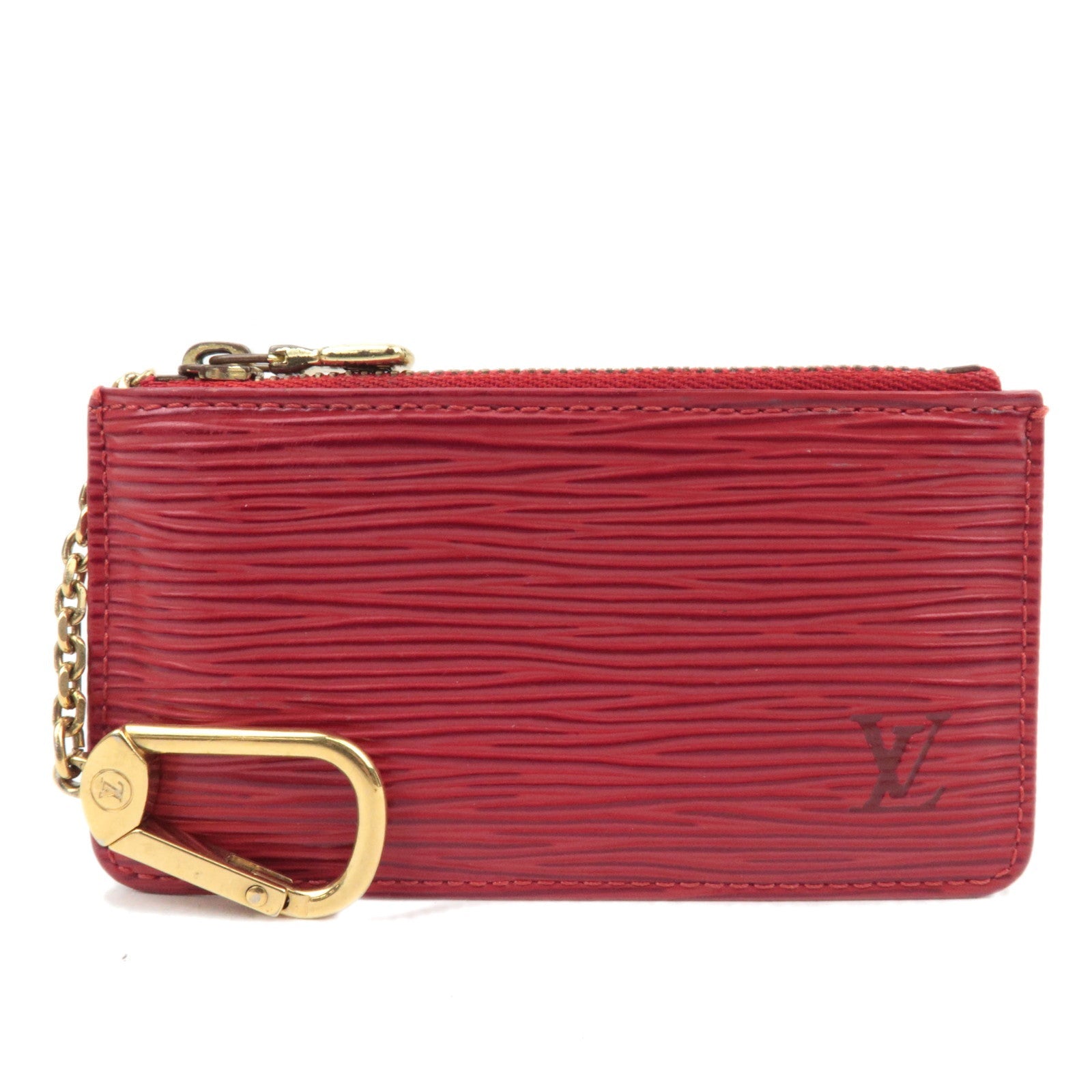 Louis Vuitton Epi Pochette Cles Coin Case Castilian Red M6380786528
