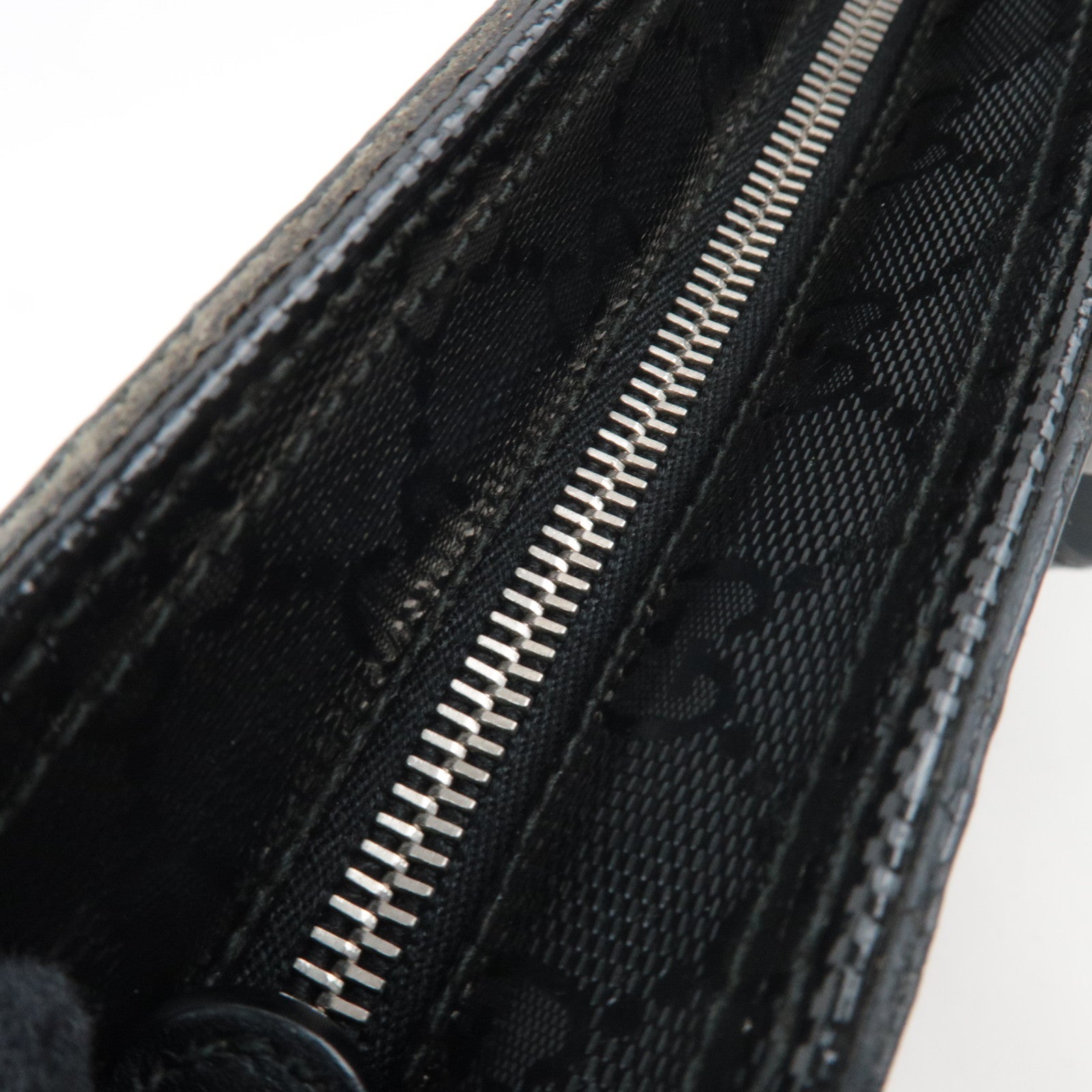 GUCCI Sherry GG Imprime Shoulder Bag Collab with FIAT 500 Black 269379