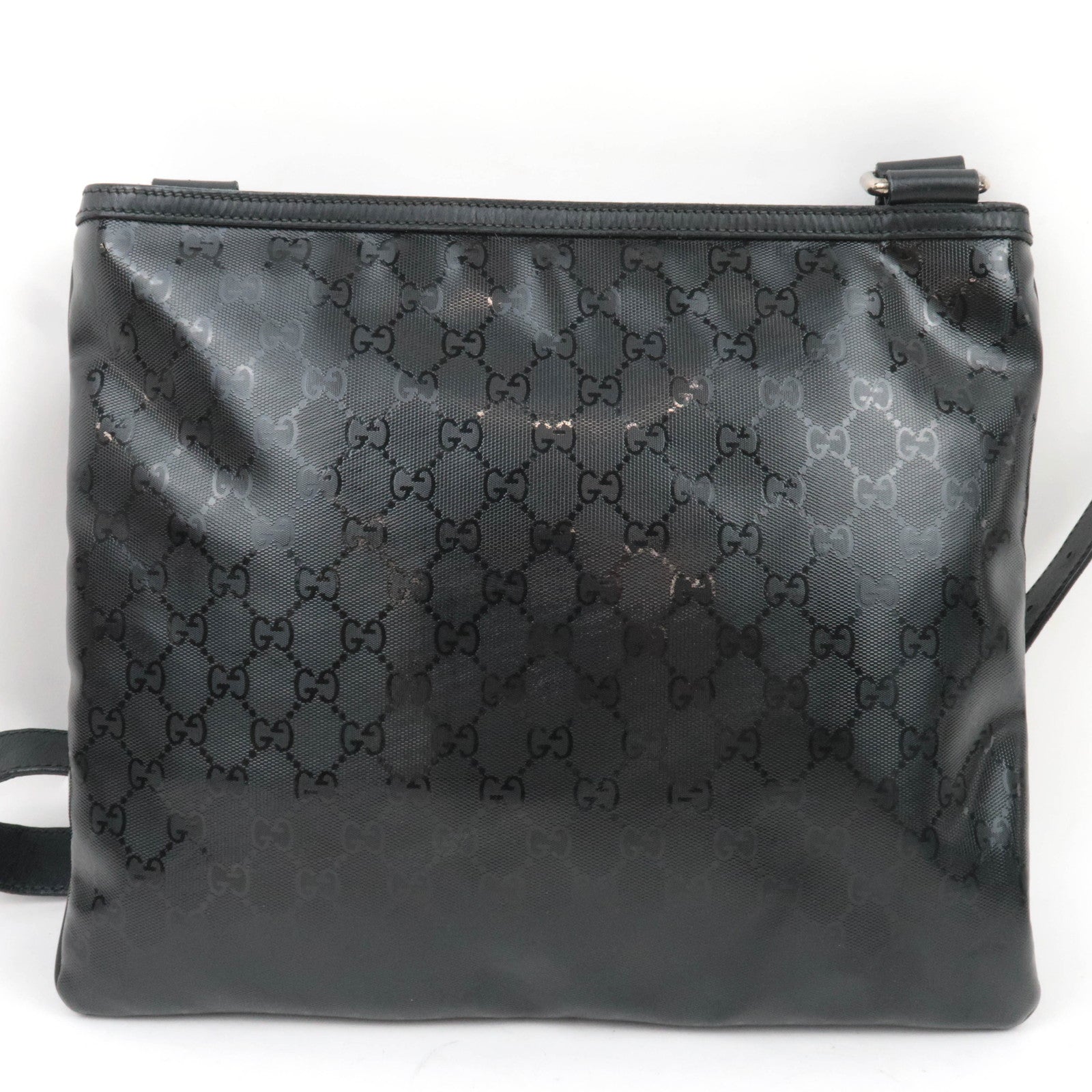 GUCCI Sherry GG Imprime Shoulder Bag Collab with FIAT 500 Black 269379