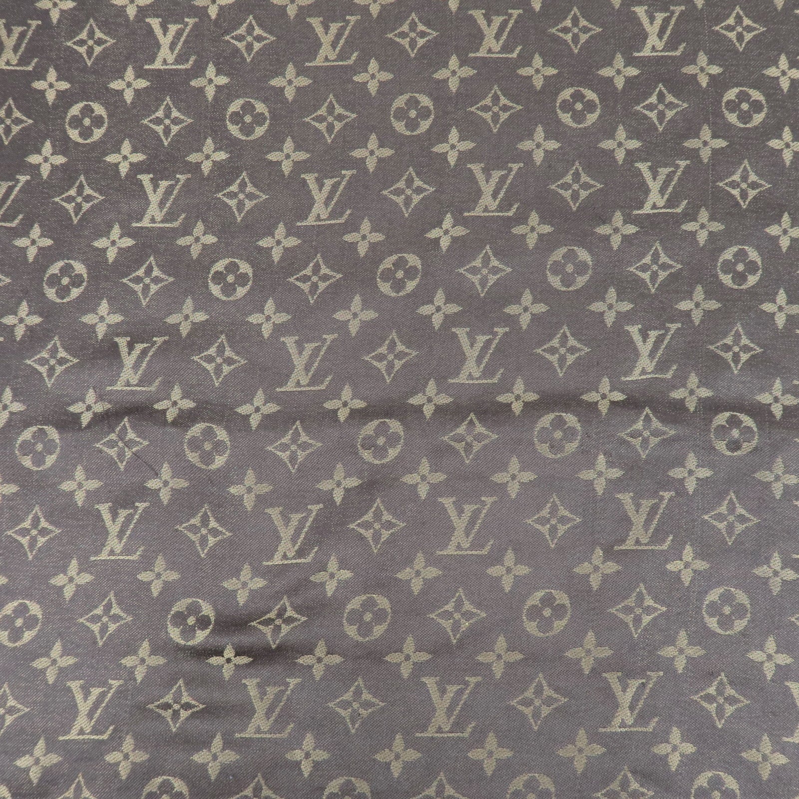 Louis Vuitton Monogram Shine Shawl Scarf Maron M75122