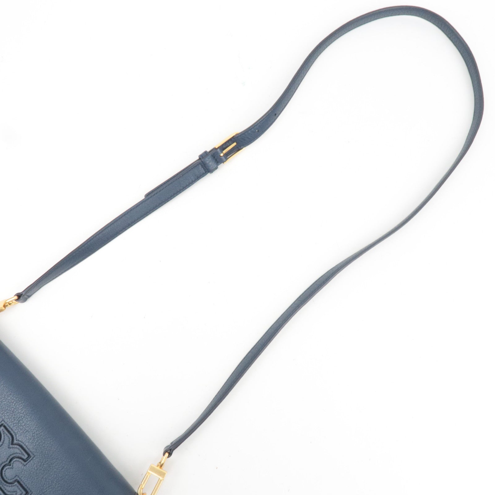 TORY BURCH Leather Shoulder Bag Navy