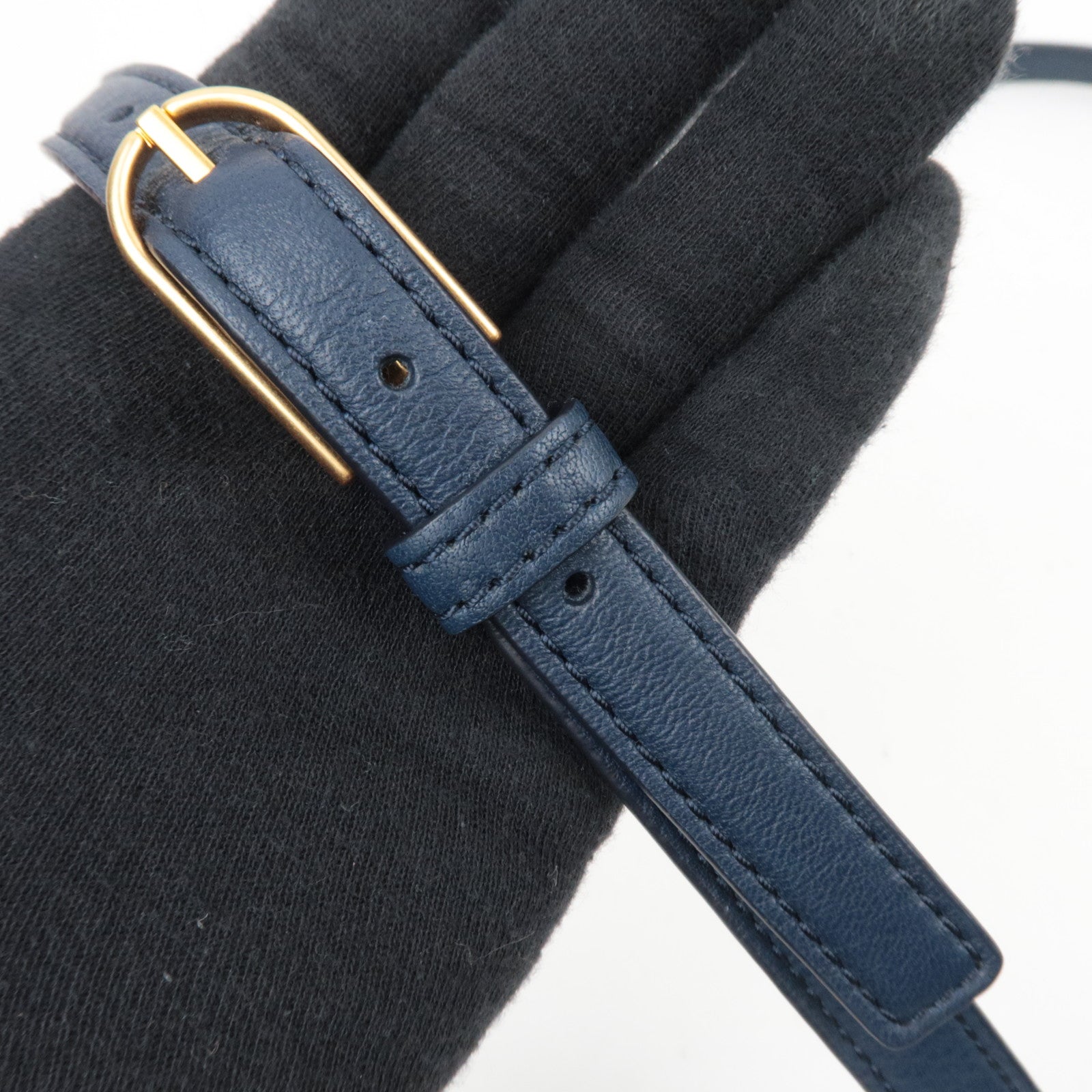 TORY BURCH Leather Shoulder Bag Navy