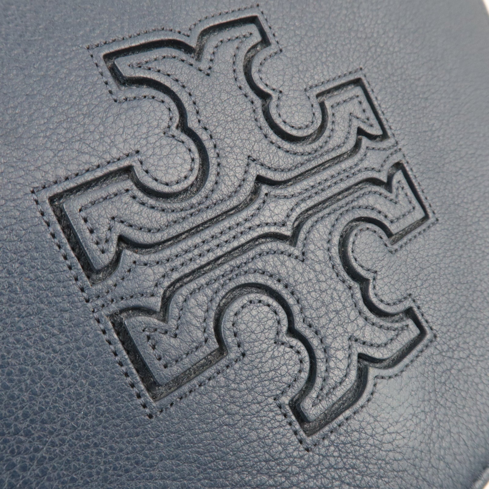 TORY BURCH Leather Shoulder Bag Navy