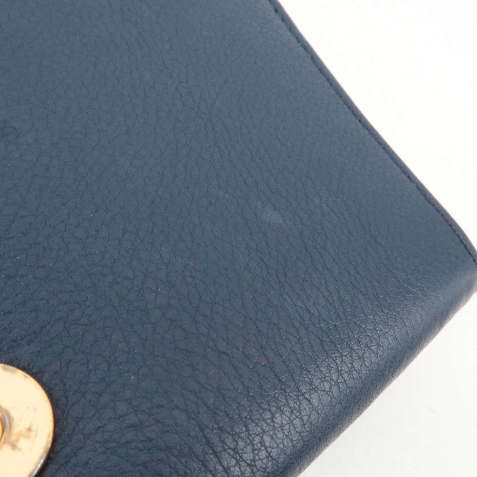 TORY BURCH Leather Shoulder Bag Navy