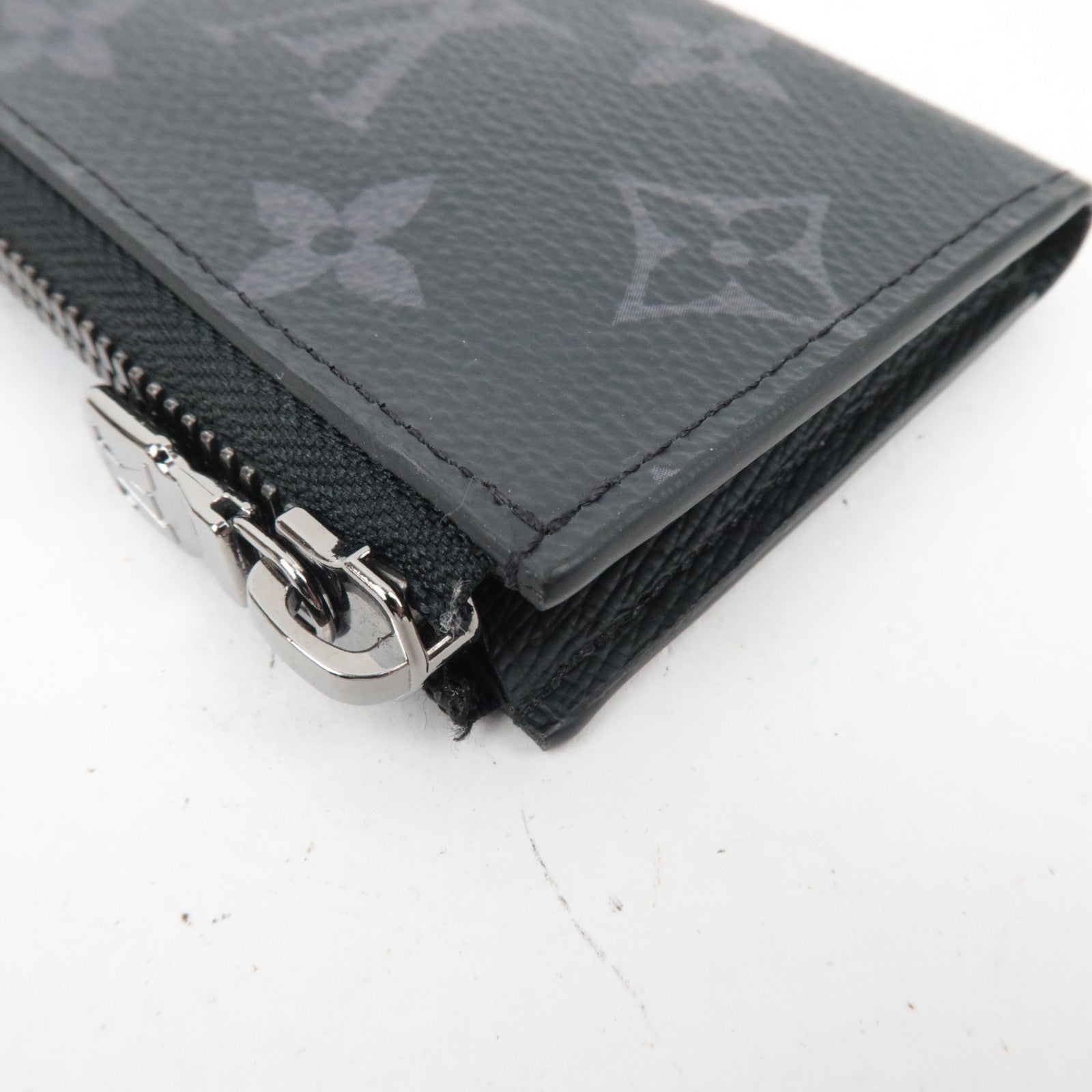 Louis Vuitton Monogram Eclipse Porte Monnaie Jour Coin Case M63536