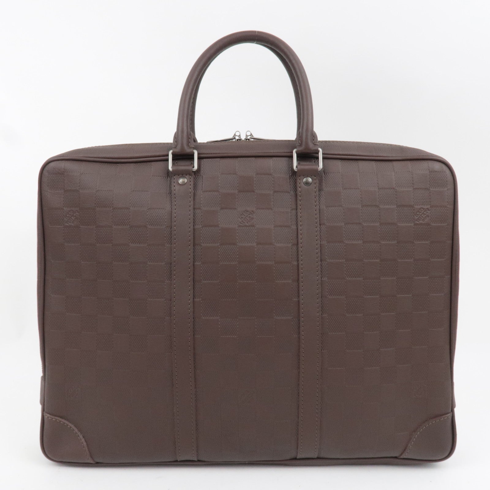 Louis Vuitton Damier Infini Porte Documents Voyage Brief Case Meteore N41198
