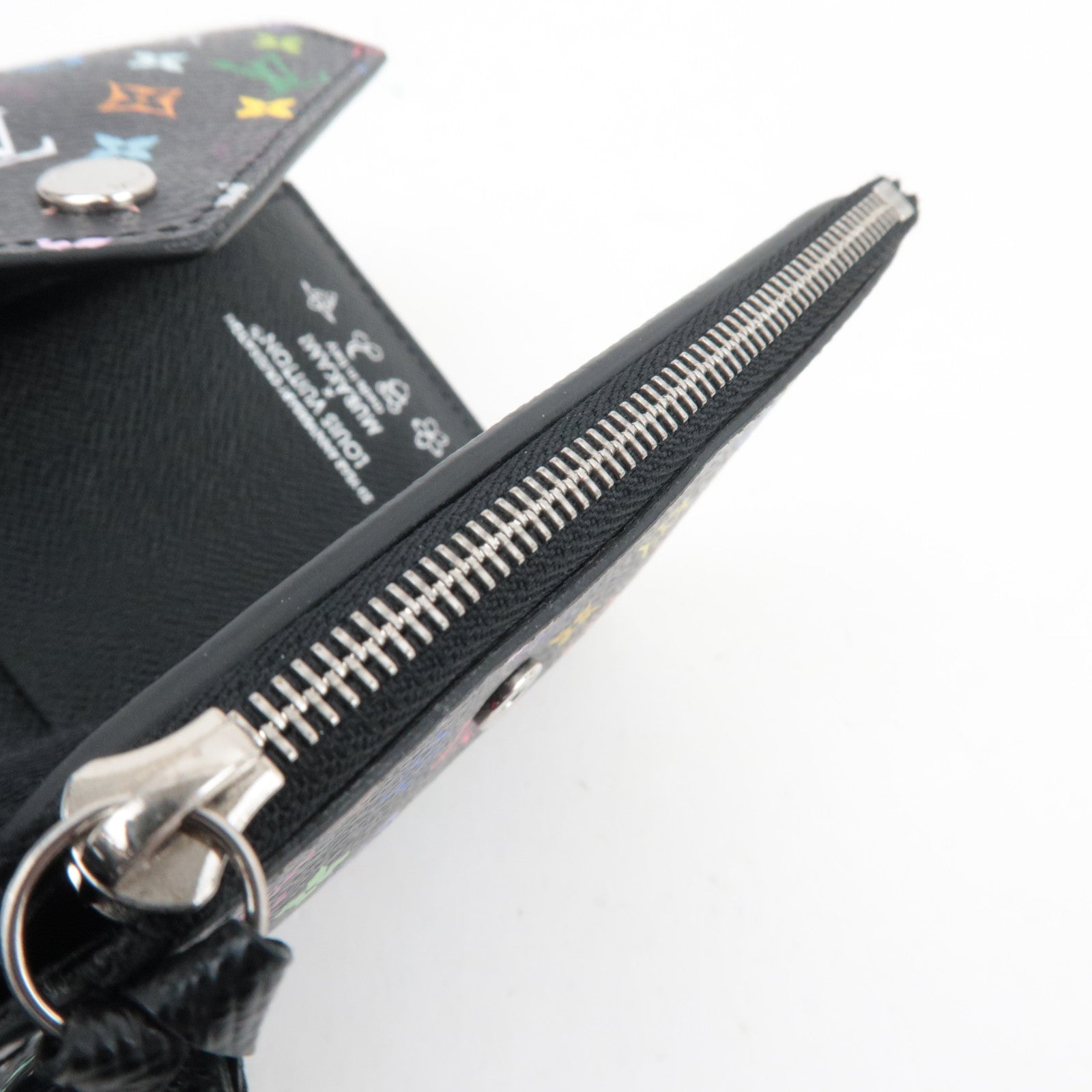 Louis Vuitton Monogram Multicolor Takashi Murakami Portefeuille Victorine Wallet Noir M14163