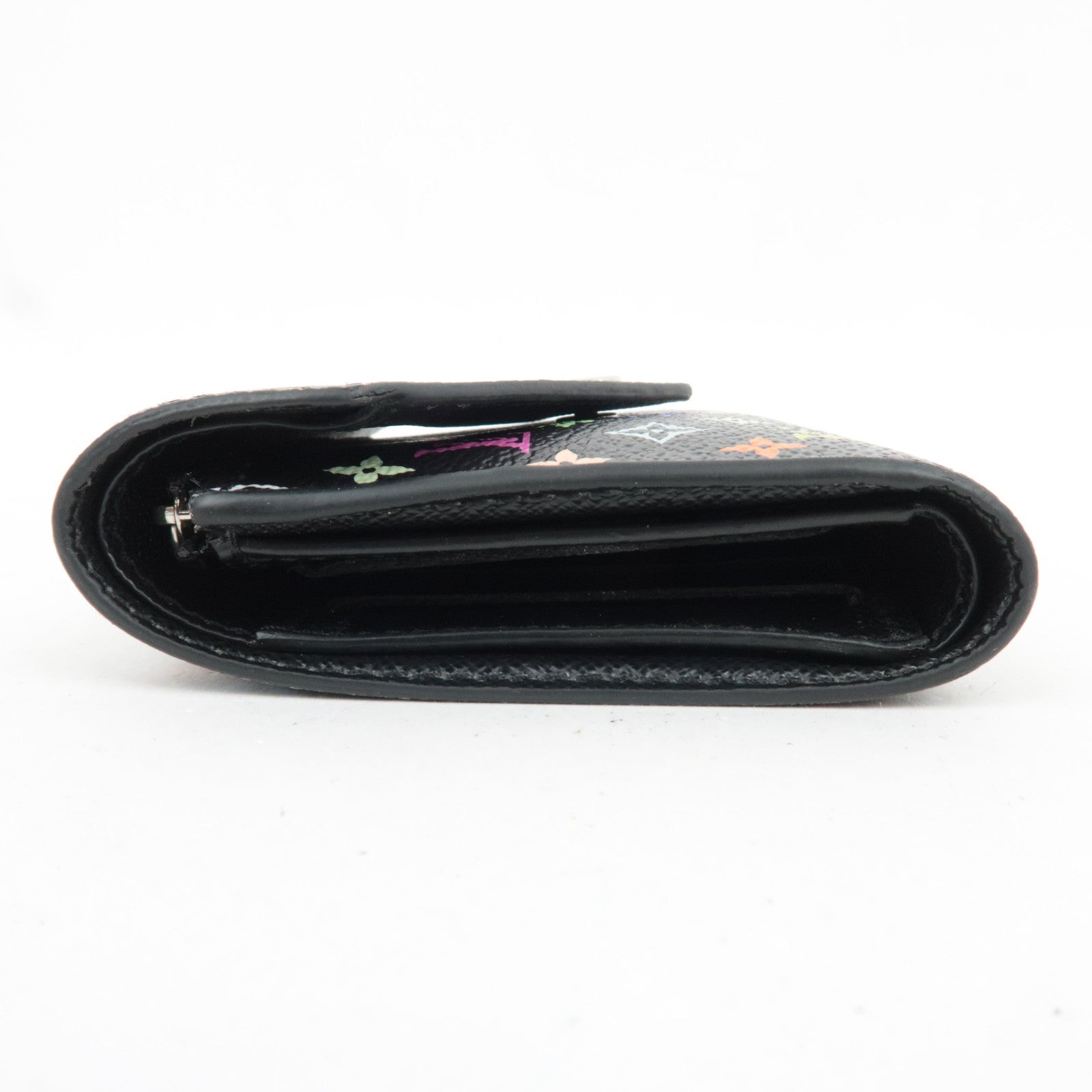 Louis Vuitton Monogram Multicolor Takashi Murakami Portefeuille Victorine Wallet Noir M14163