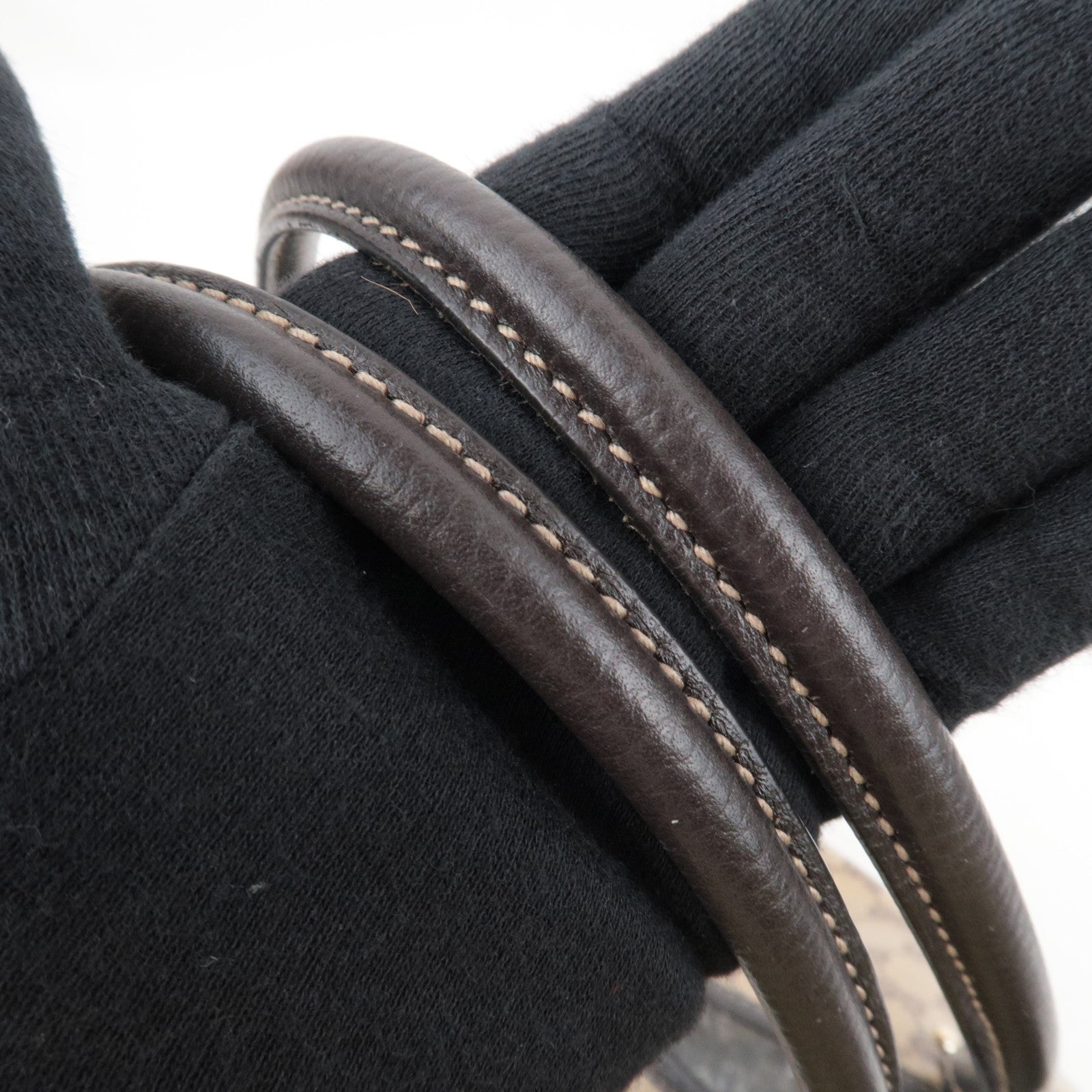 GUCCI GG Crystal Tote Bag Beige Brown