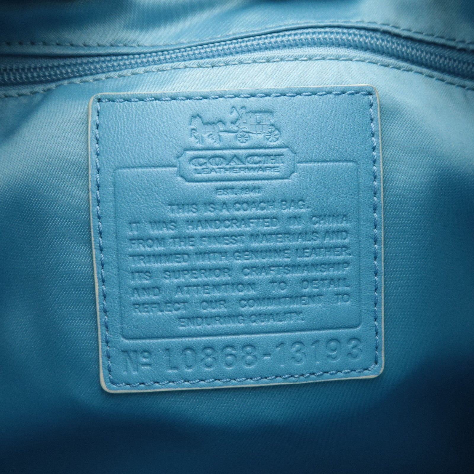 COACH Signature PVC Leather Shoulder Bag 13193 *Dust bag