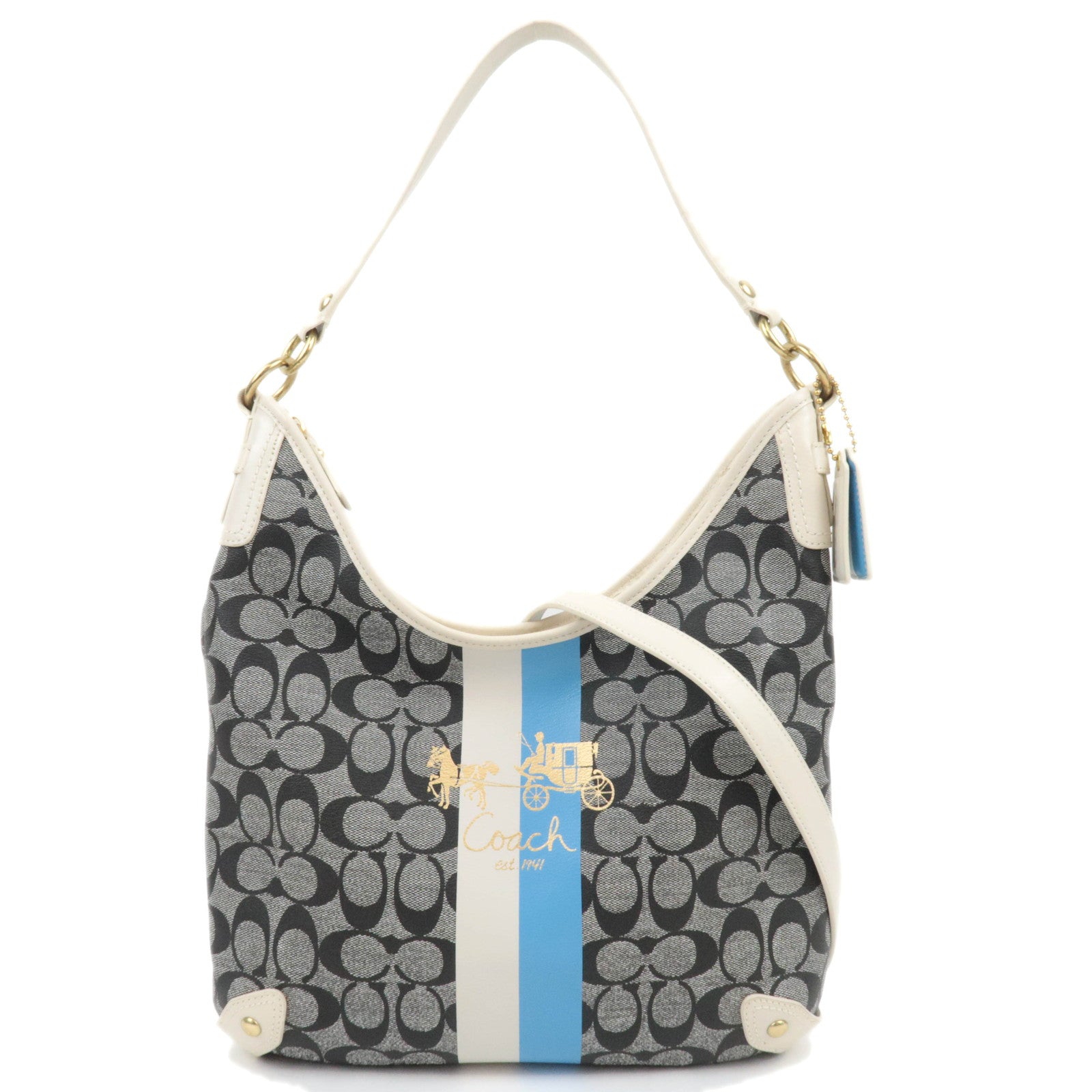 COACH Signature PVC Leather Shoulder Bag 13193 *Dust bag86770