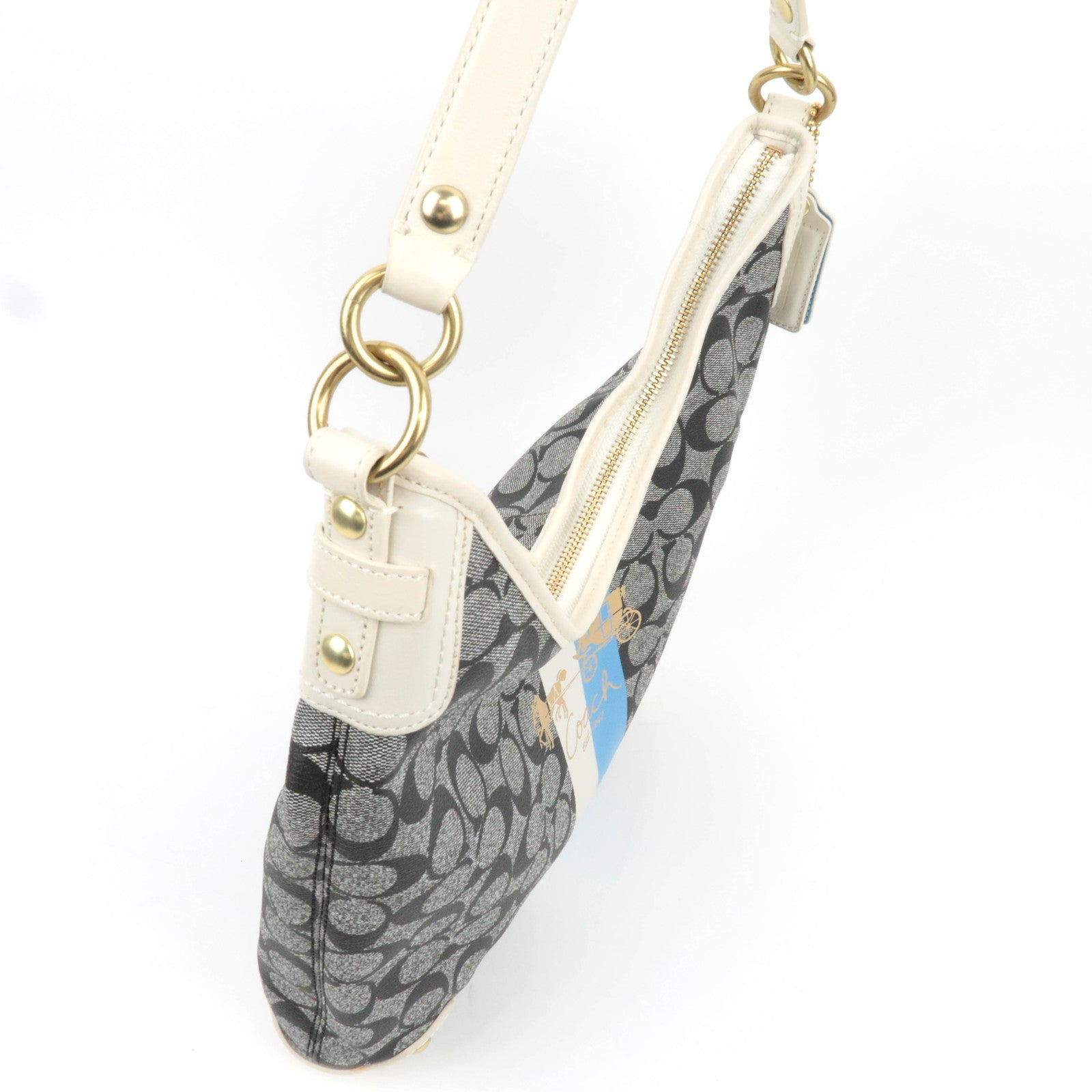 COACH Signature PVC Leather Shoulder Bag 13193 *Dust bag