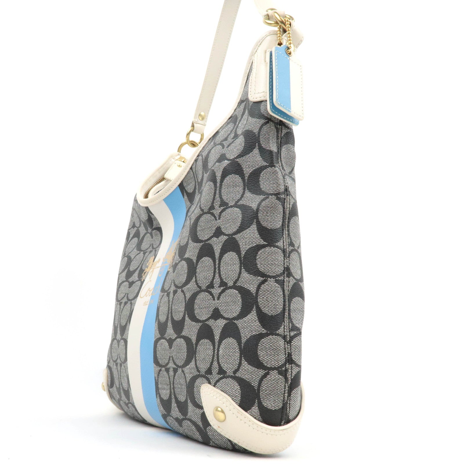 COACH Signature PVC Leather Shoulder Bag 13193 *Dust bag