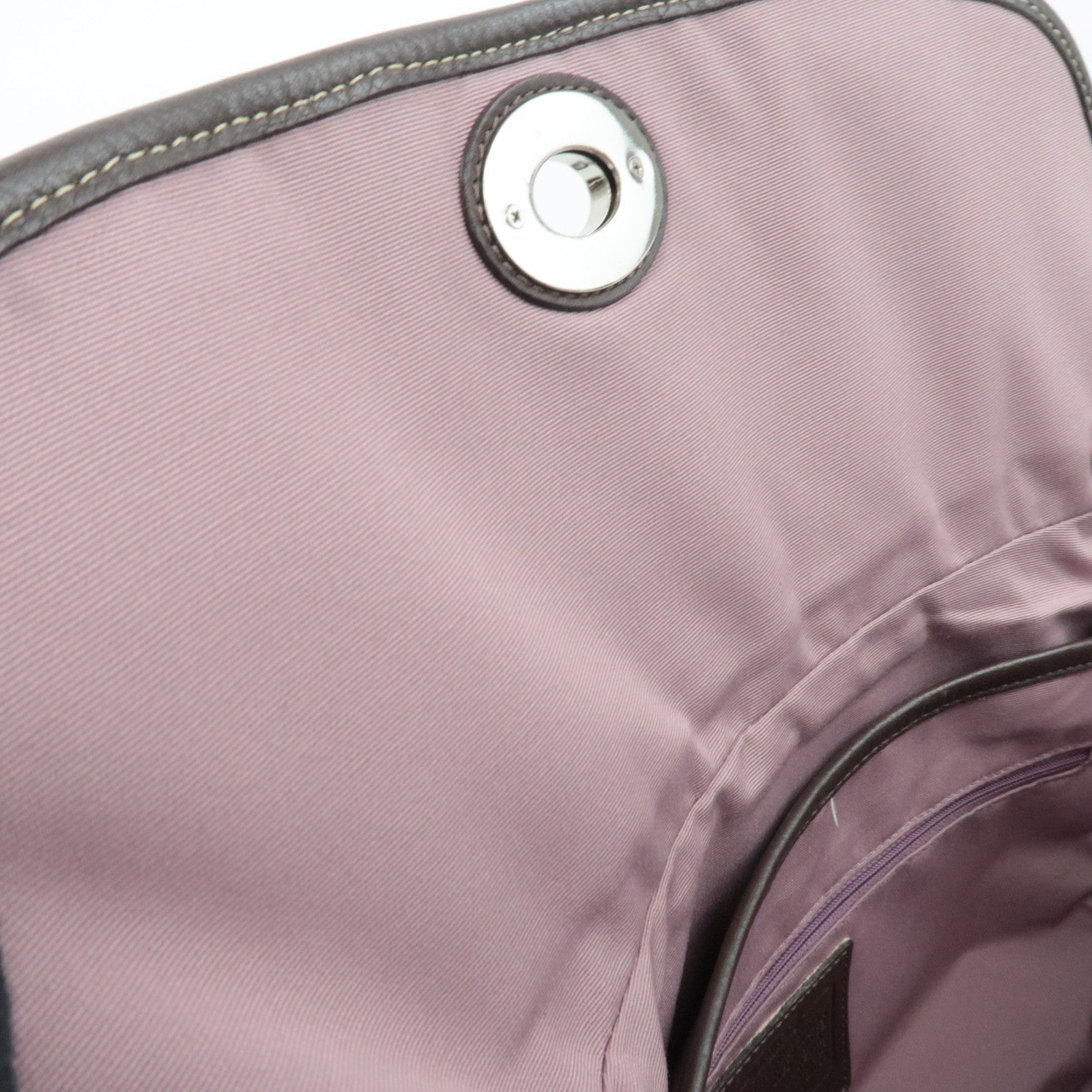 COACH Leather Shoulder Bag Brown F15170