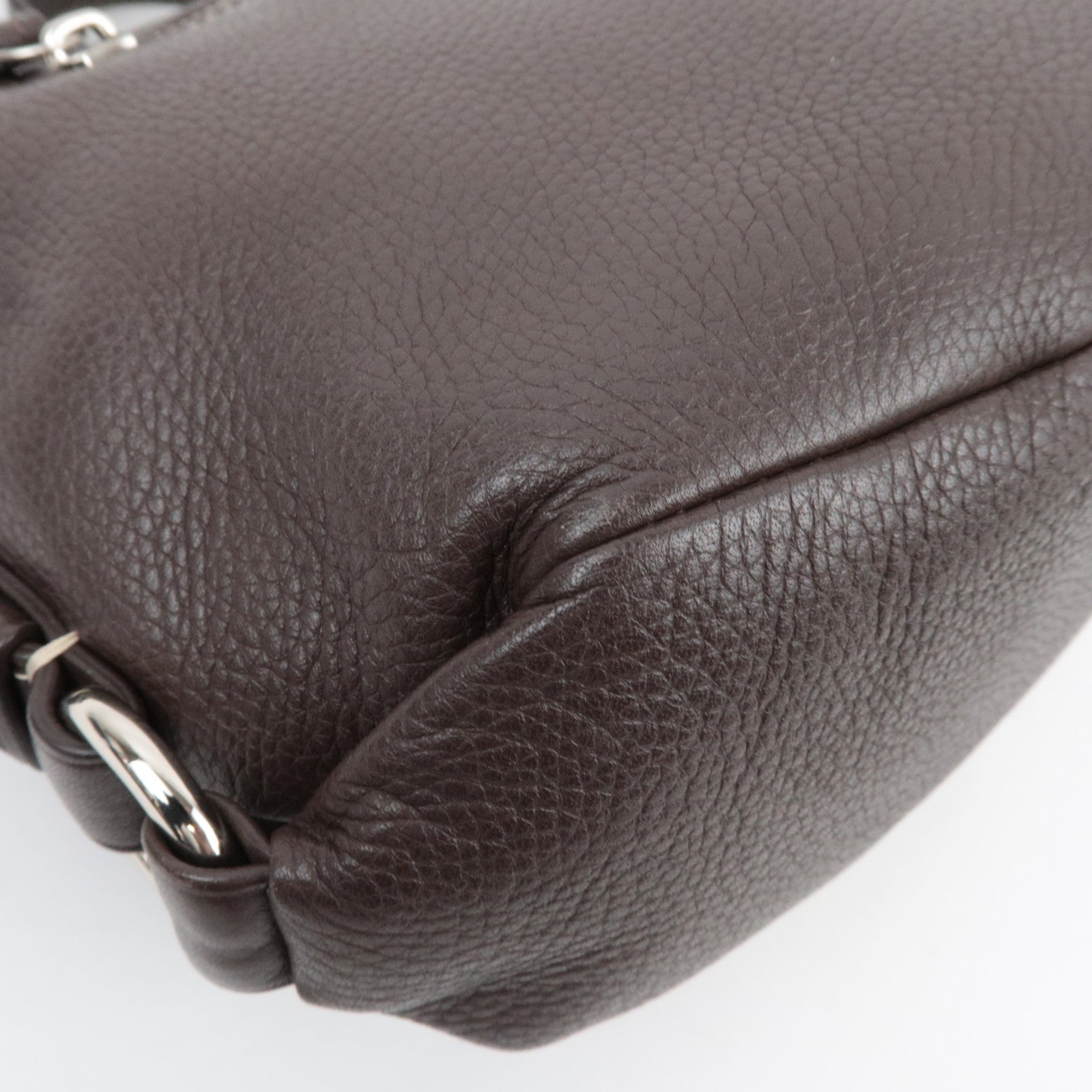 COACH Leather Shoulder Bag Brown F15170