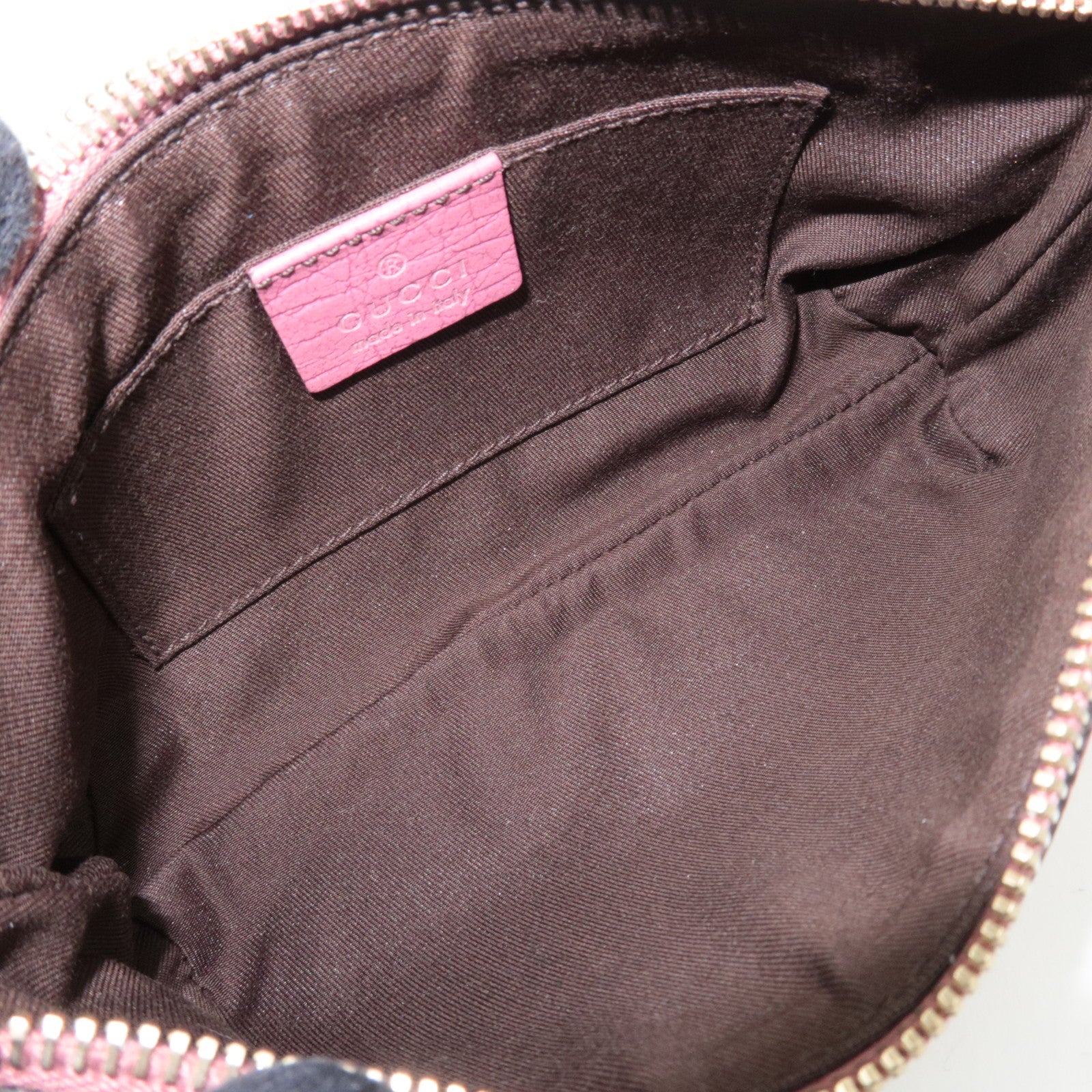 GUCCI GG Canvas Small Pouch Beige Pink 152507