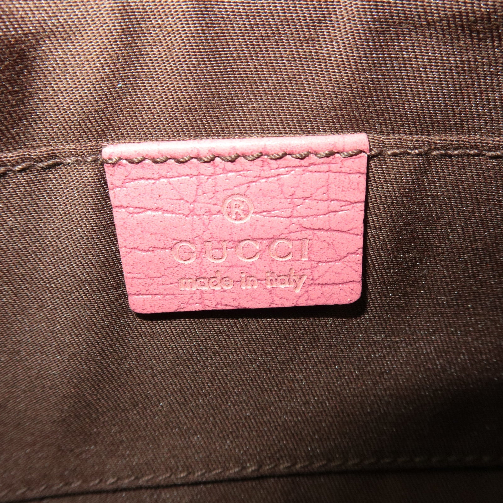 GUCCI GG Canvas Small Pouch Beige Pink 152507