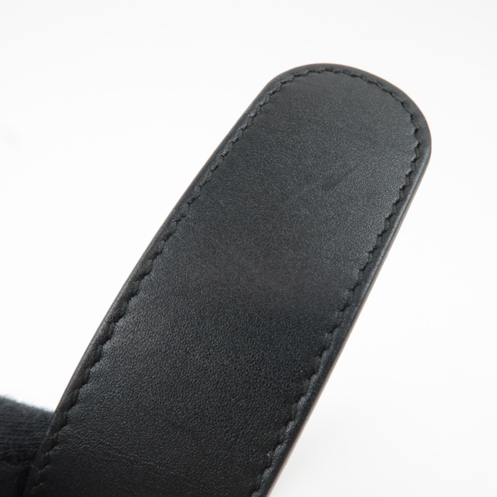 GUCCI GG Marmont Leather Belt 80/32 Black Gold HDW 414516