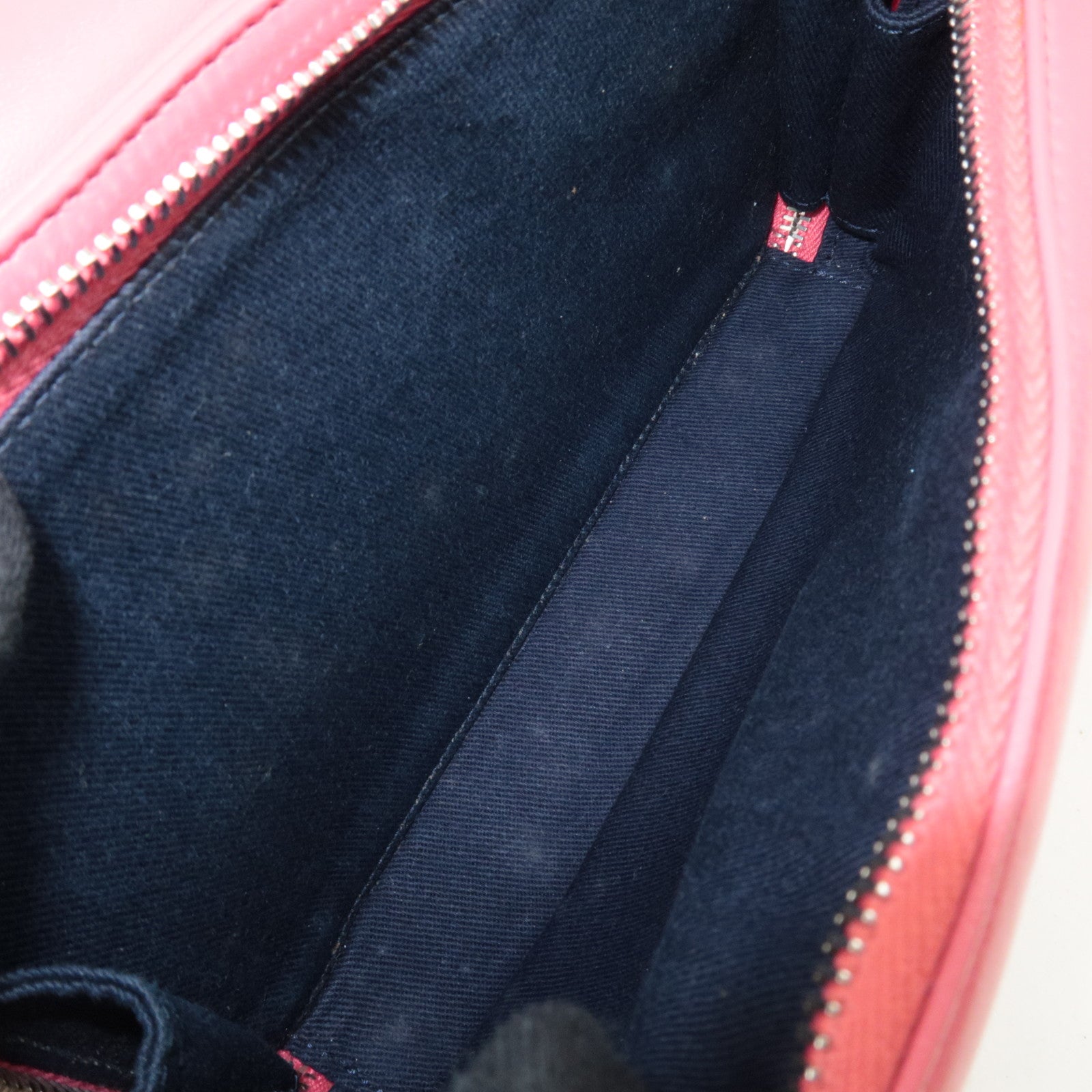 CHANEL Matelasse Calf Leather Chain Shoulder Bag Pink Silver HDW AS1315