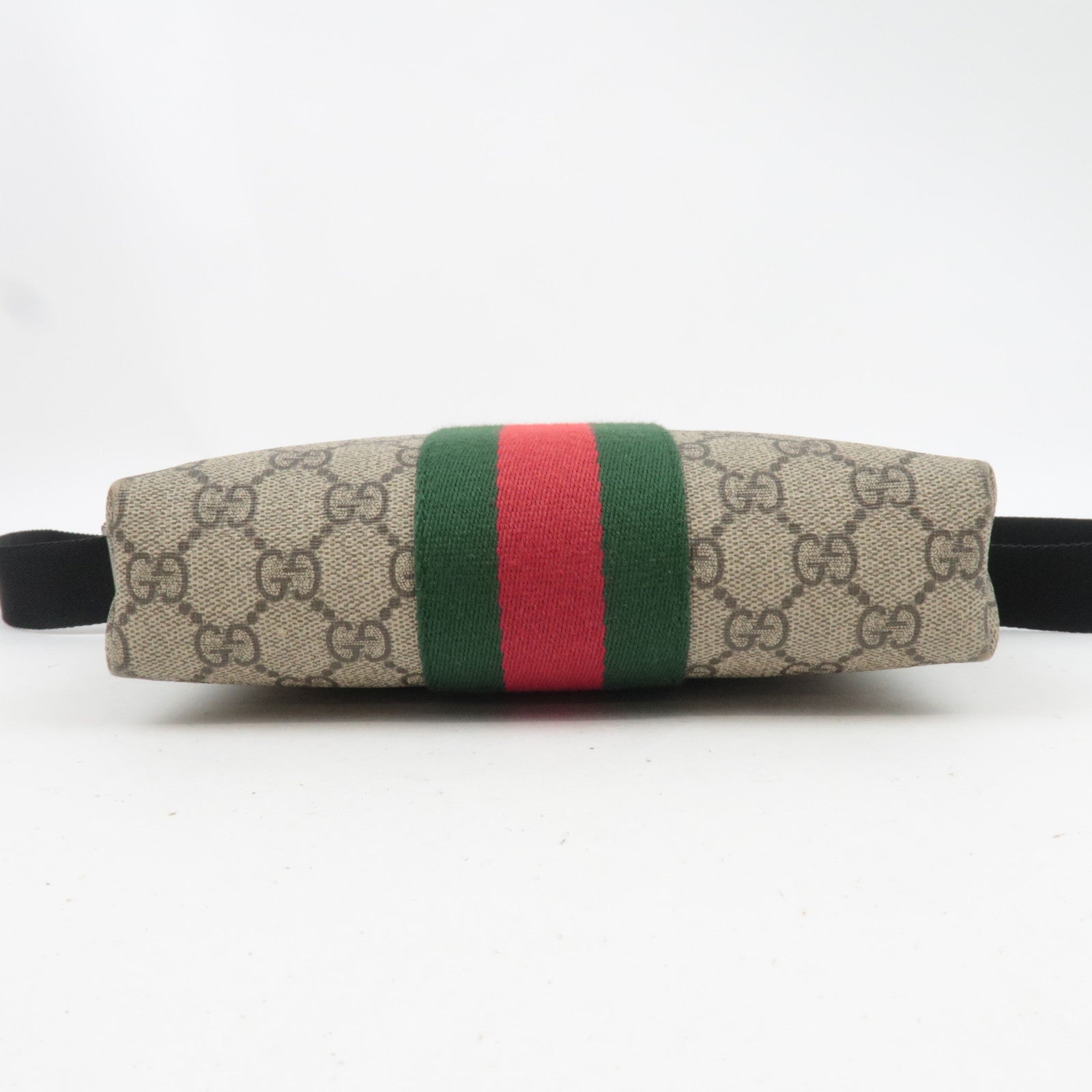 GUCCI Sherry GG Supreme Shoulder Bag Beige Black 471454
