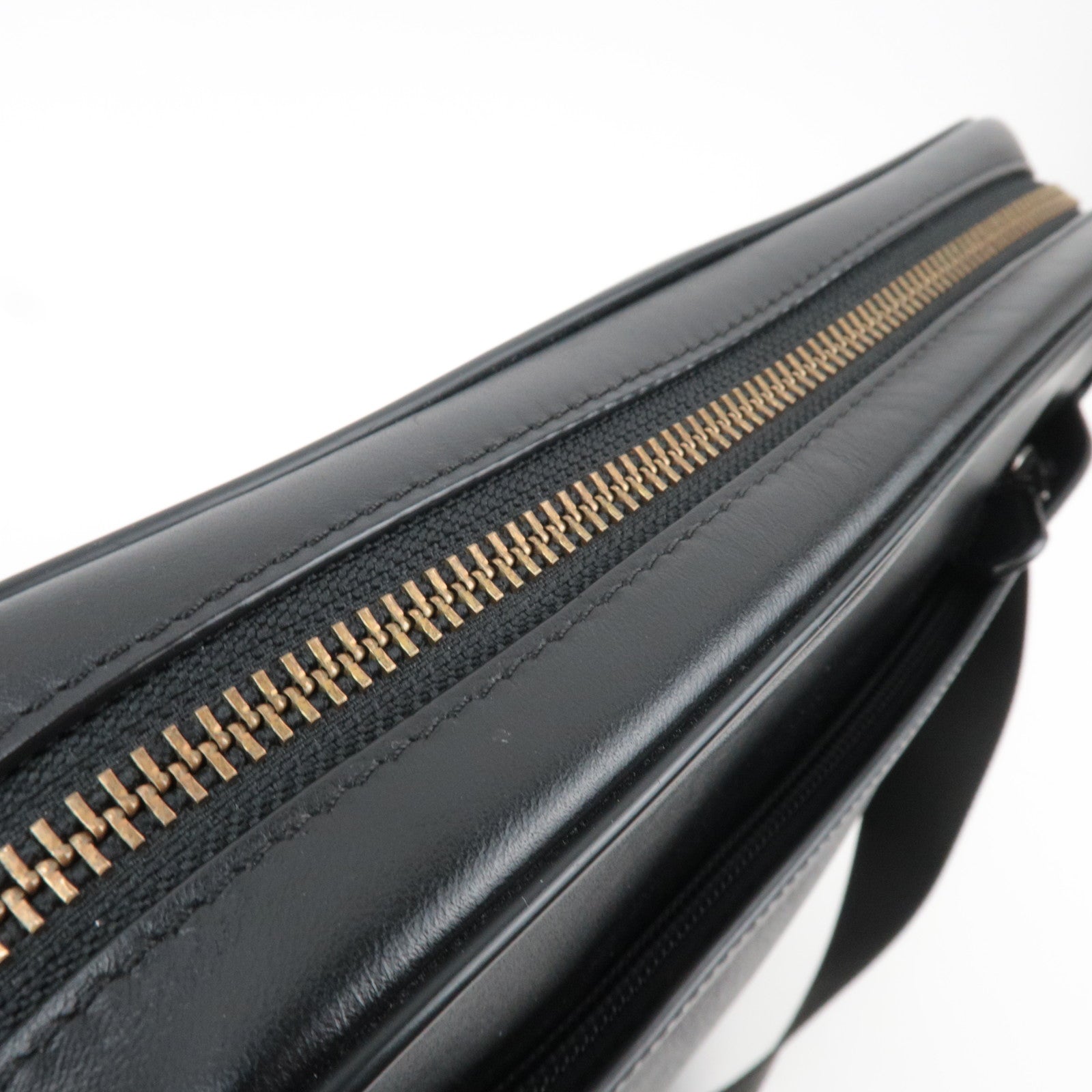 COACH Signature PVC Leather Shoulder Bag Black F28456