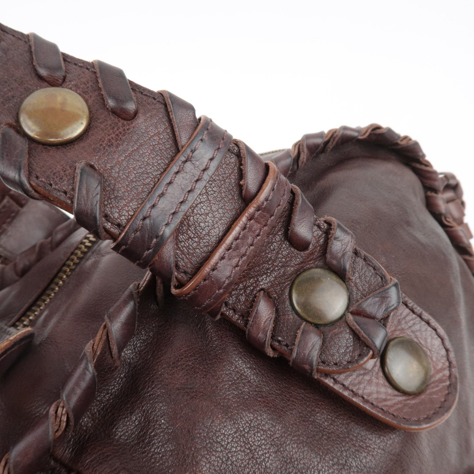 Chloe Silverado Leather Handbag Brown