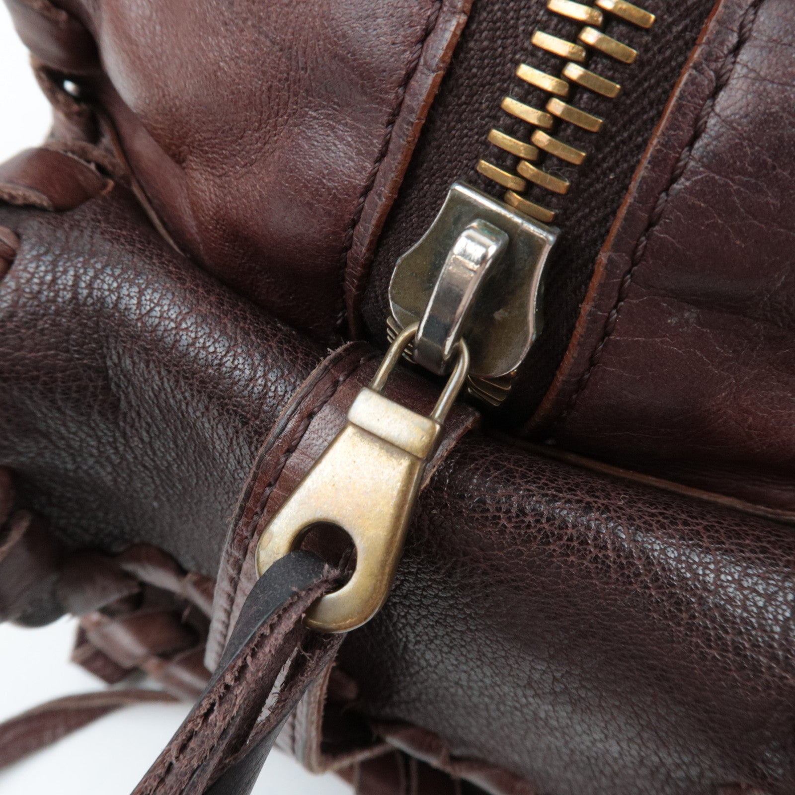 Chloe Silverado Leather Handbag Brown