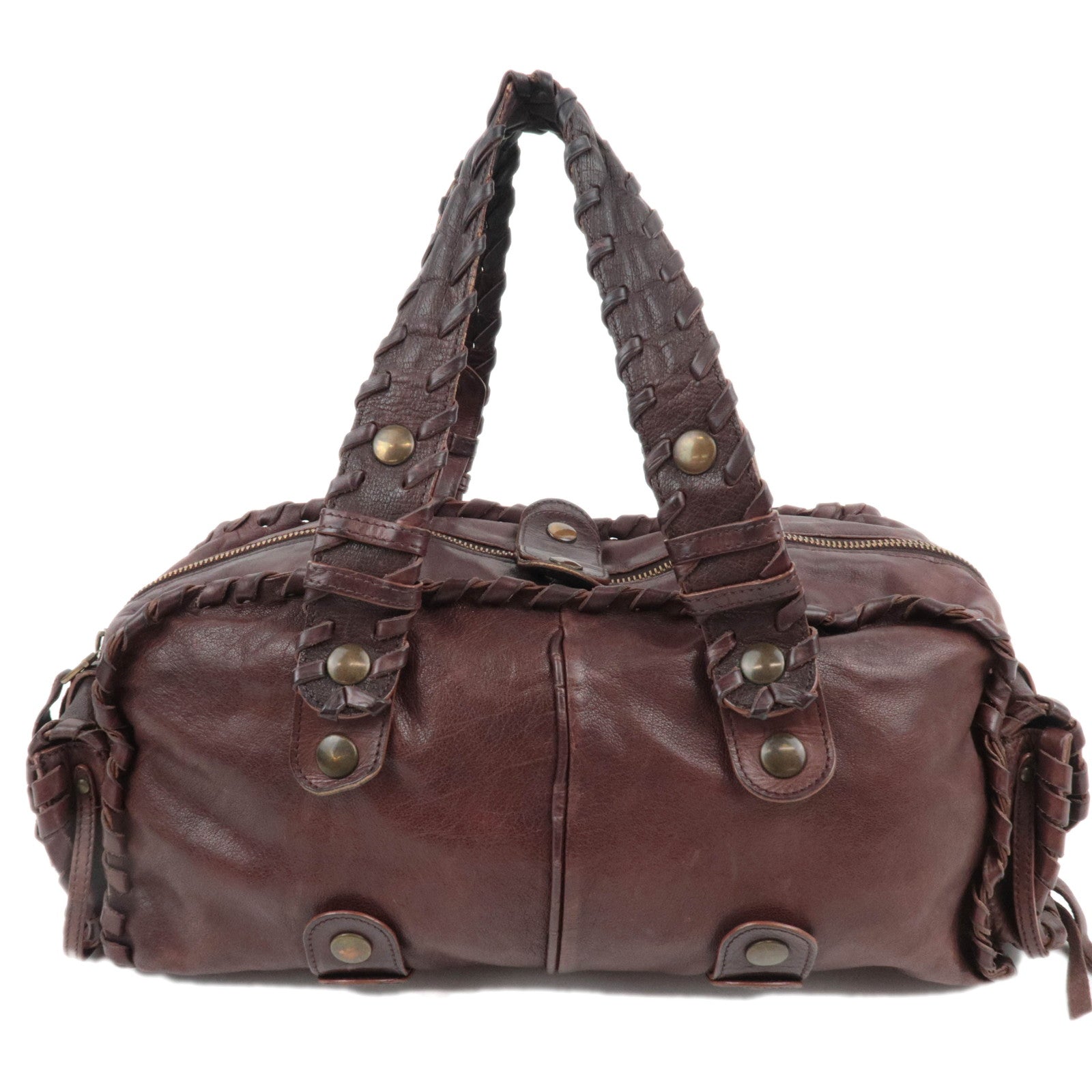 Chloe Silverado Leather Handbag Brown86820