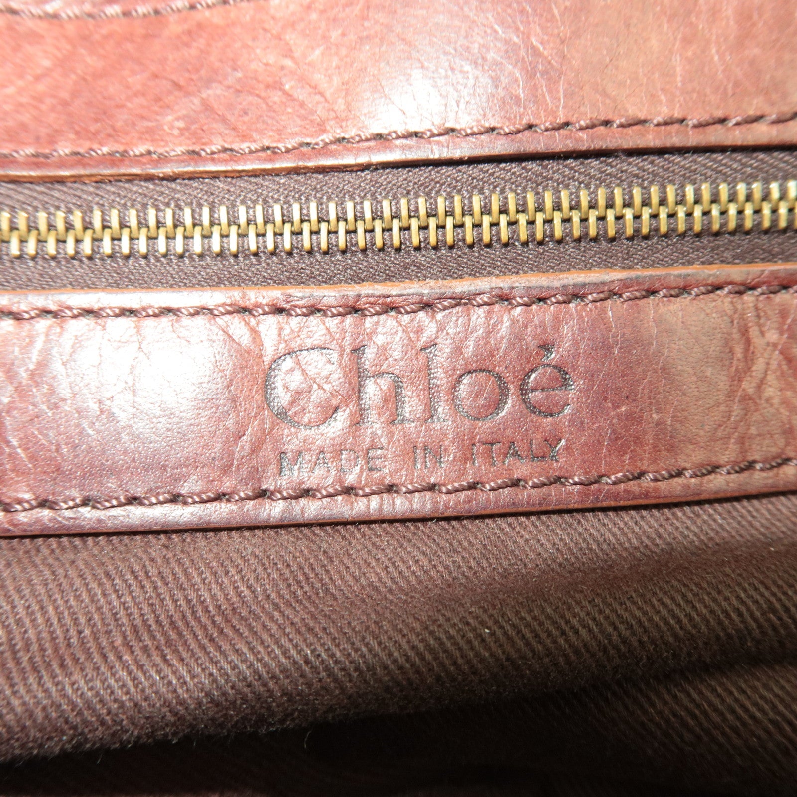 Chloe Silverado Leather Handbag Brown