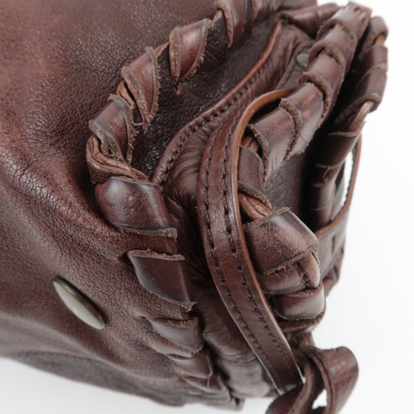 Chloe Silverado Leather Handbag Brown